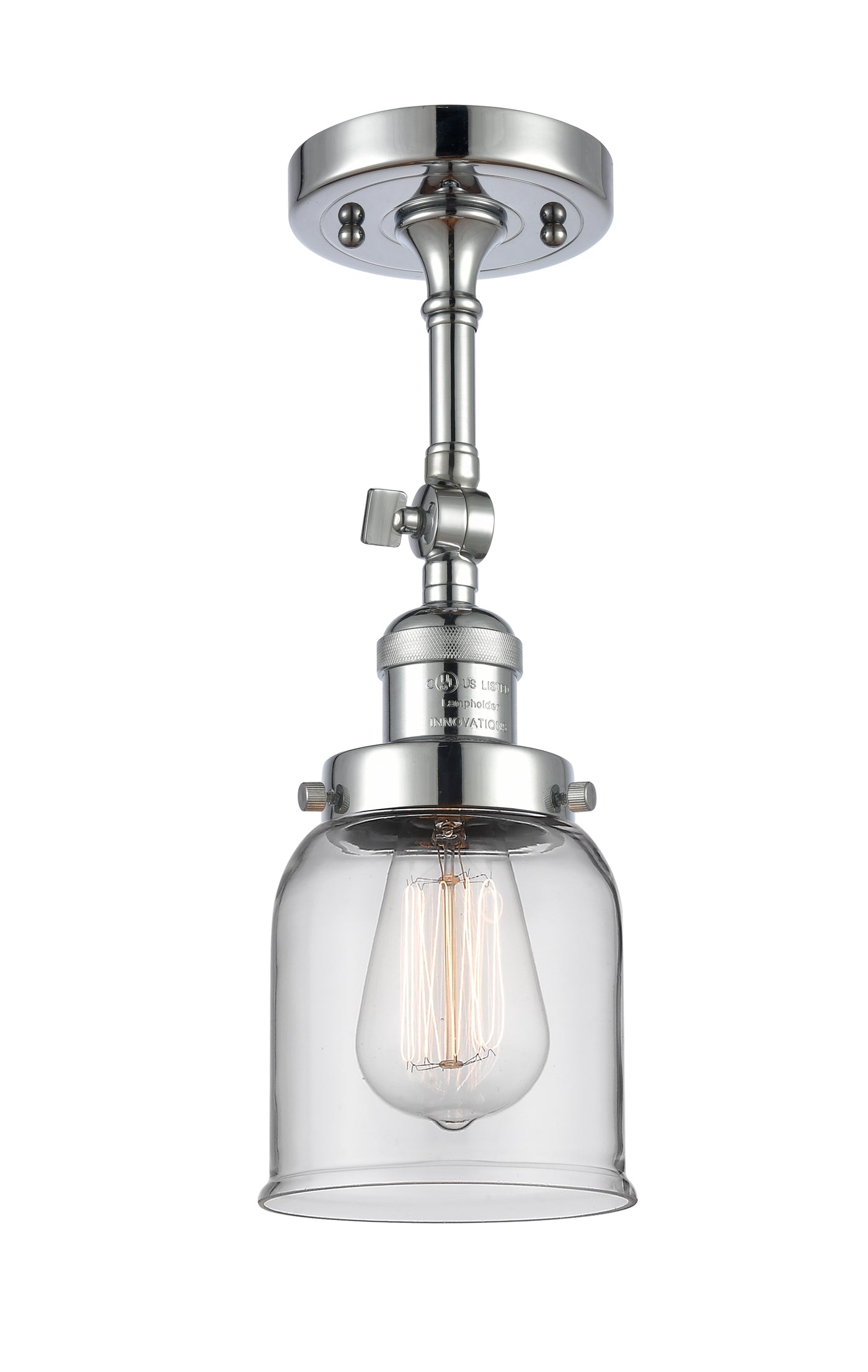 Franklin Semi-Flush Mount Brushed Satin Nickel