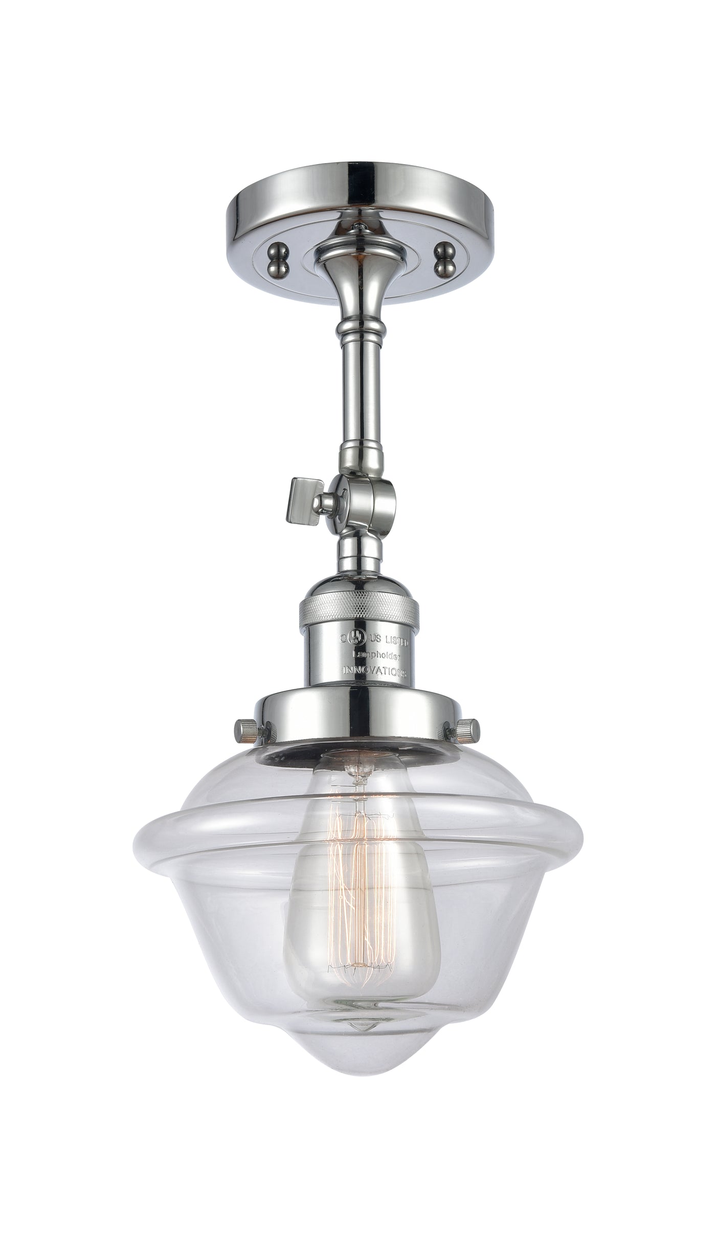 Franklin Semi-Flush Mount Brushed Nickel