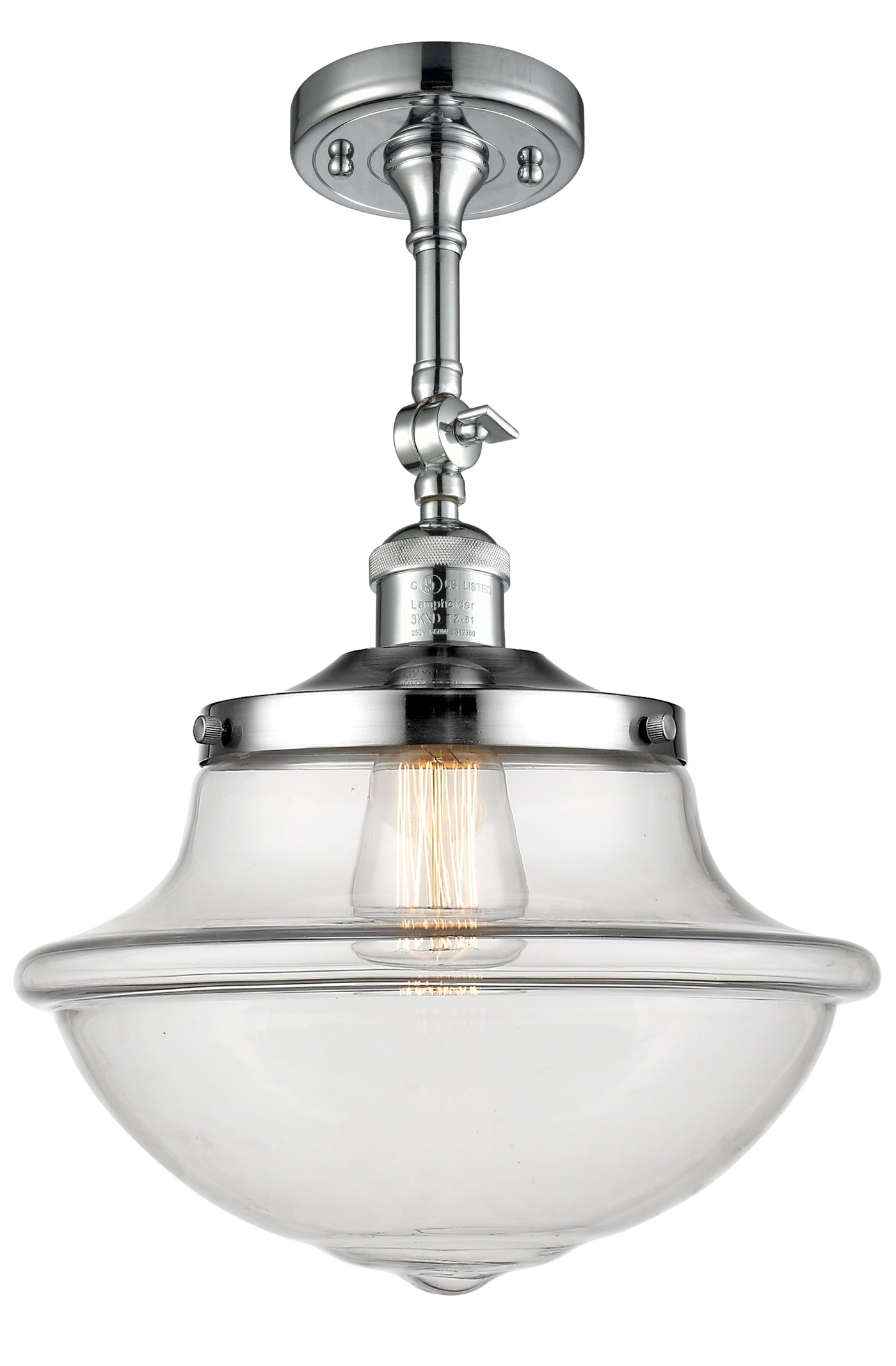 Franklin Semi-Flush Mount Brushed Nickel