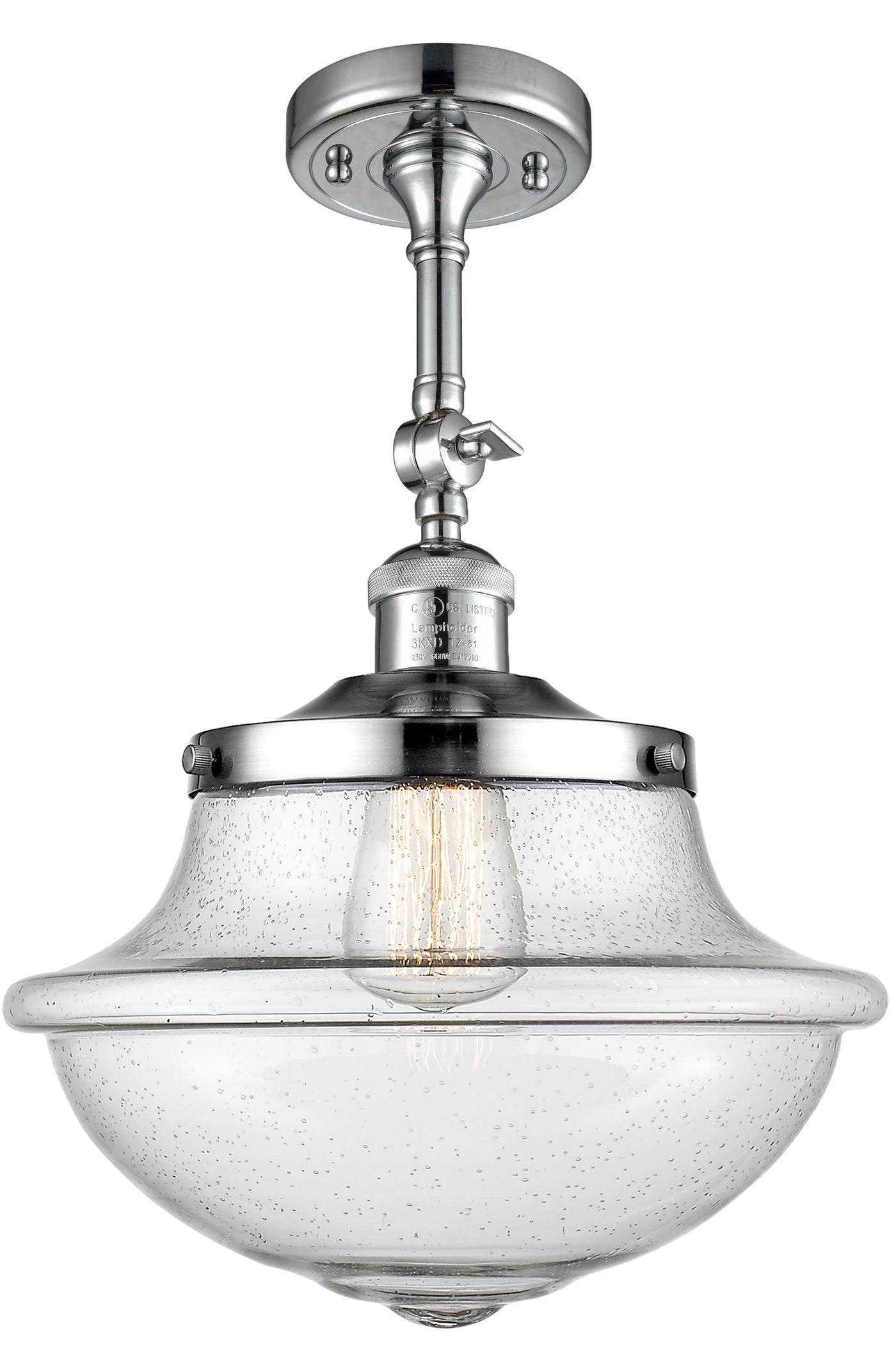 Franklin Semi-Flush Mount Satin Nickel