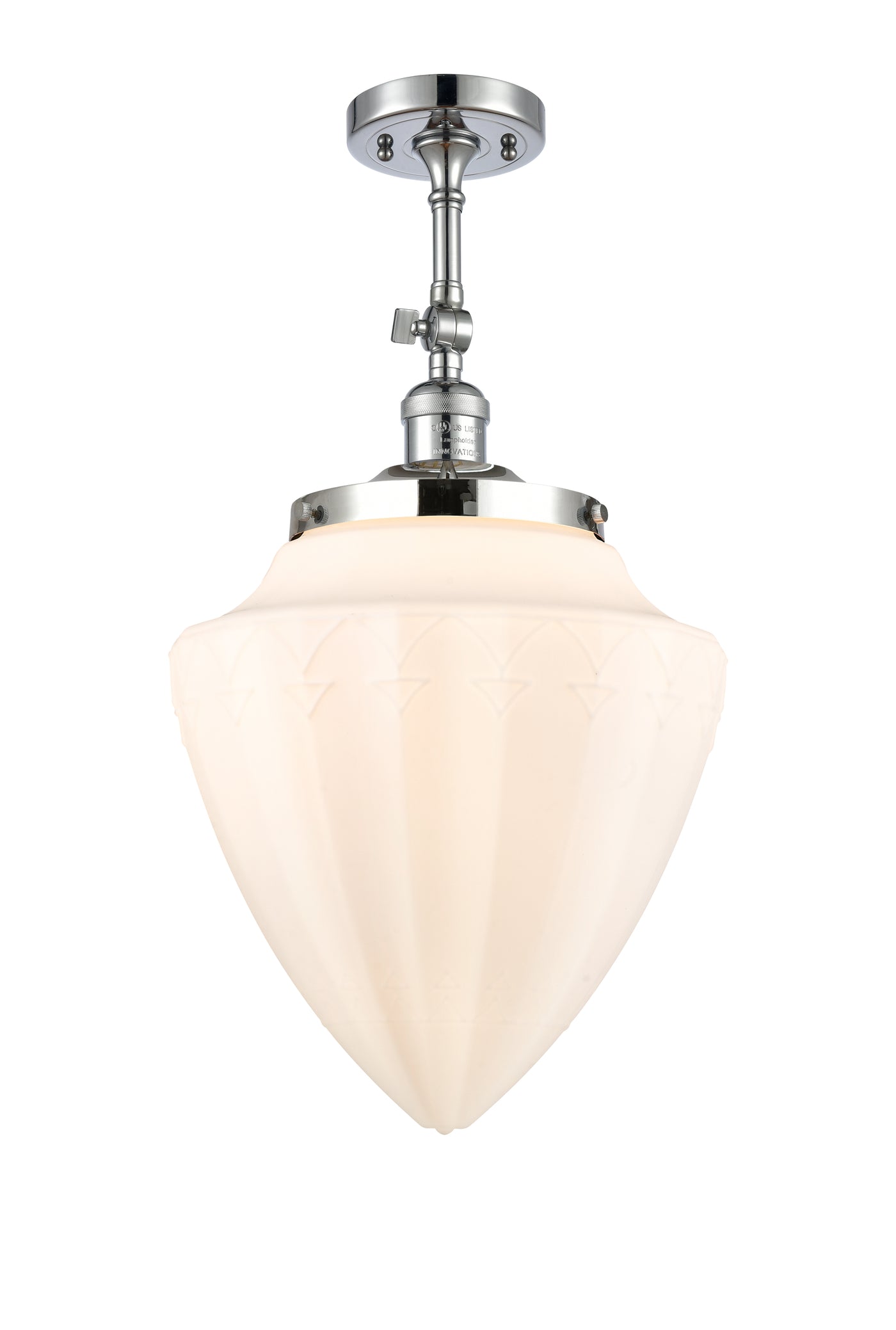 Franklin Semi-Flush Mount Brushed Nickel