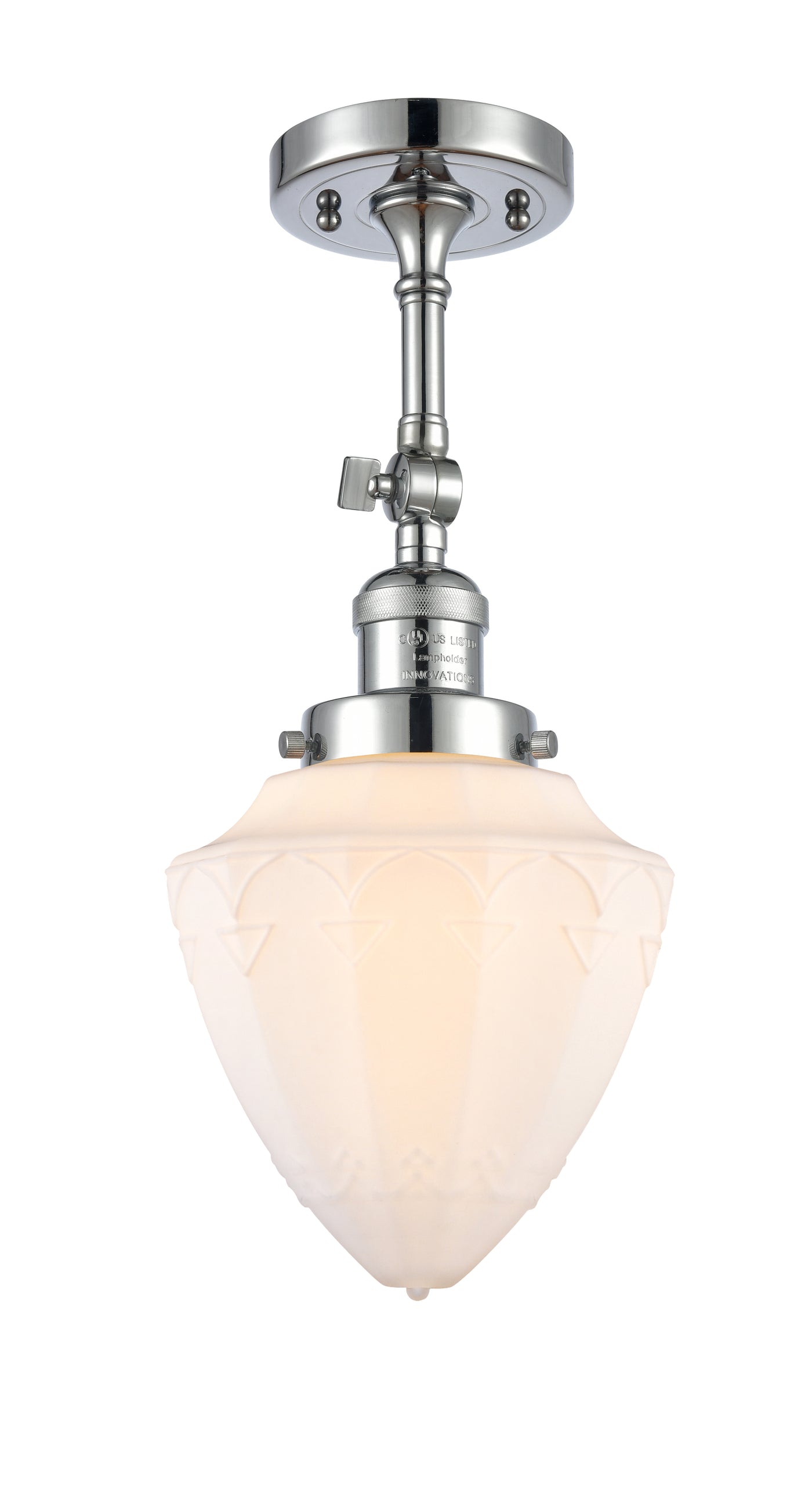 Franklin Semi-Flush Mount Brushed Satin Nickel