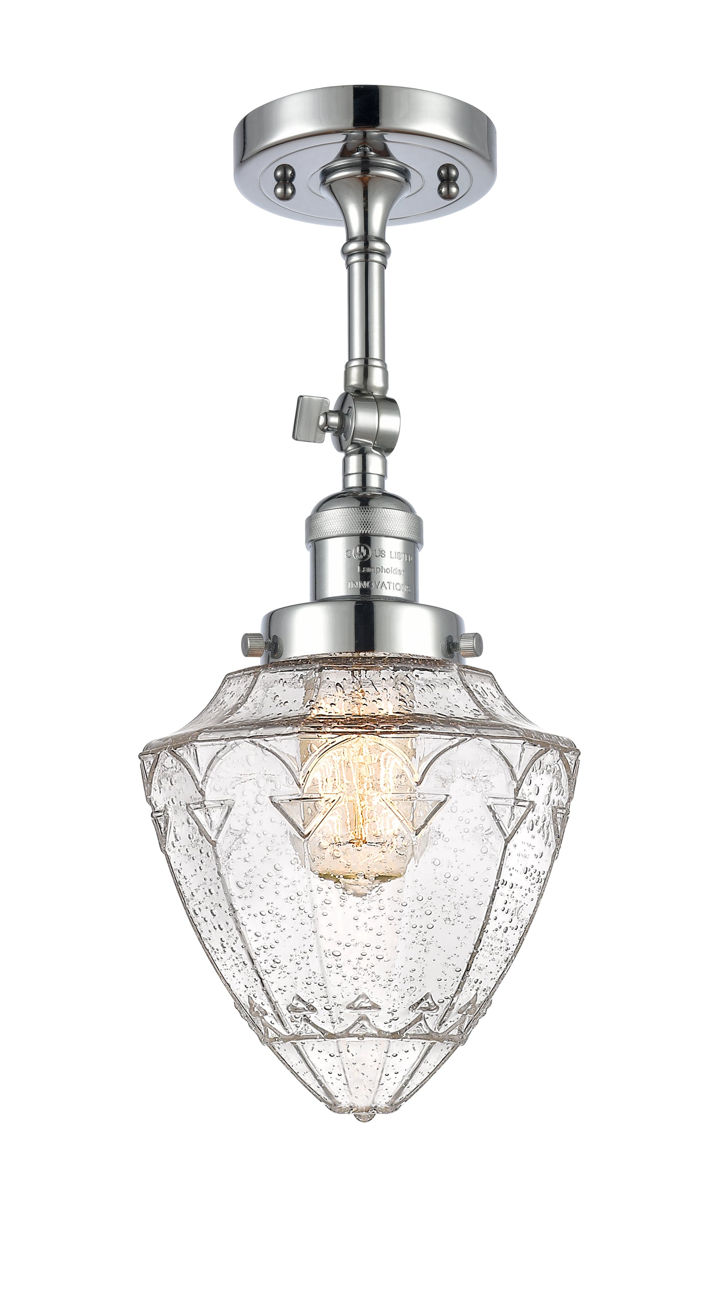Franklin Semi-Flush Mount Brushed Satin Nickel