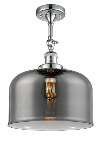 Bell 12-Inch 1-Light Semi-Flush Mount with LED Bulb 16.5-Inch High