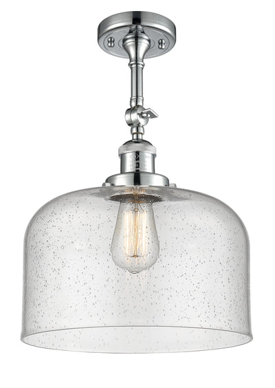 Bell 12-Inch 1-Light Semi-Flush Mount with LED Bulb 16.5-Inch High