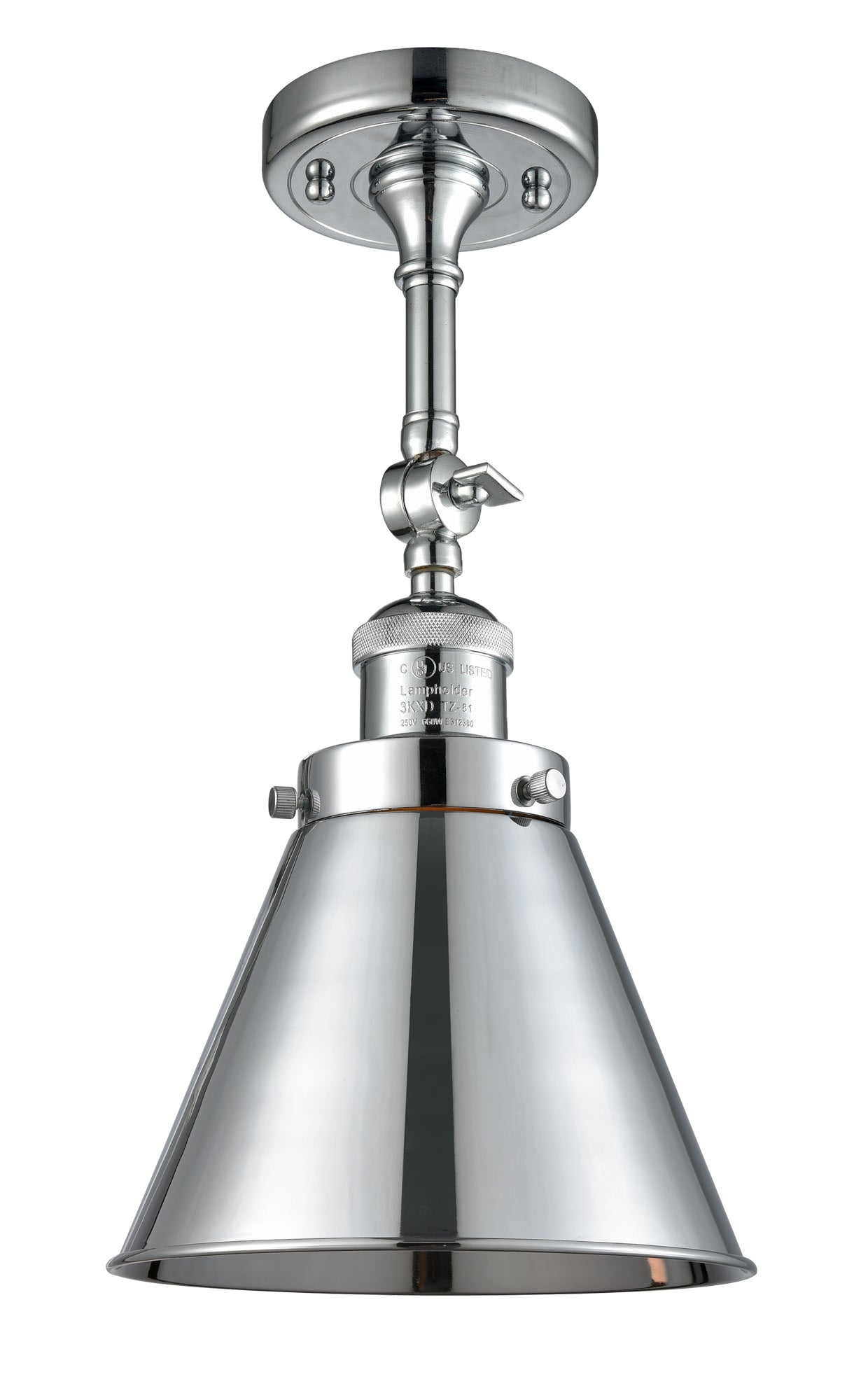Franklin Semi-Flush Mount Brass Nickel