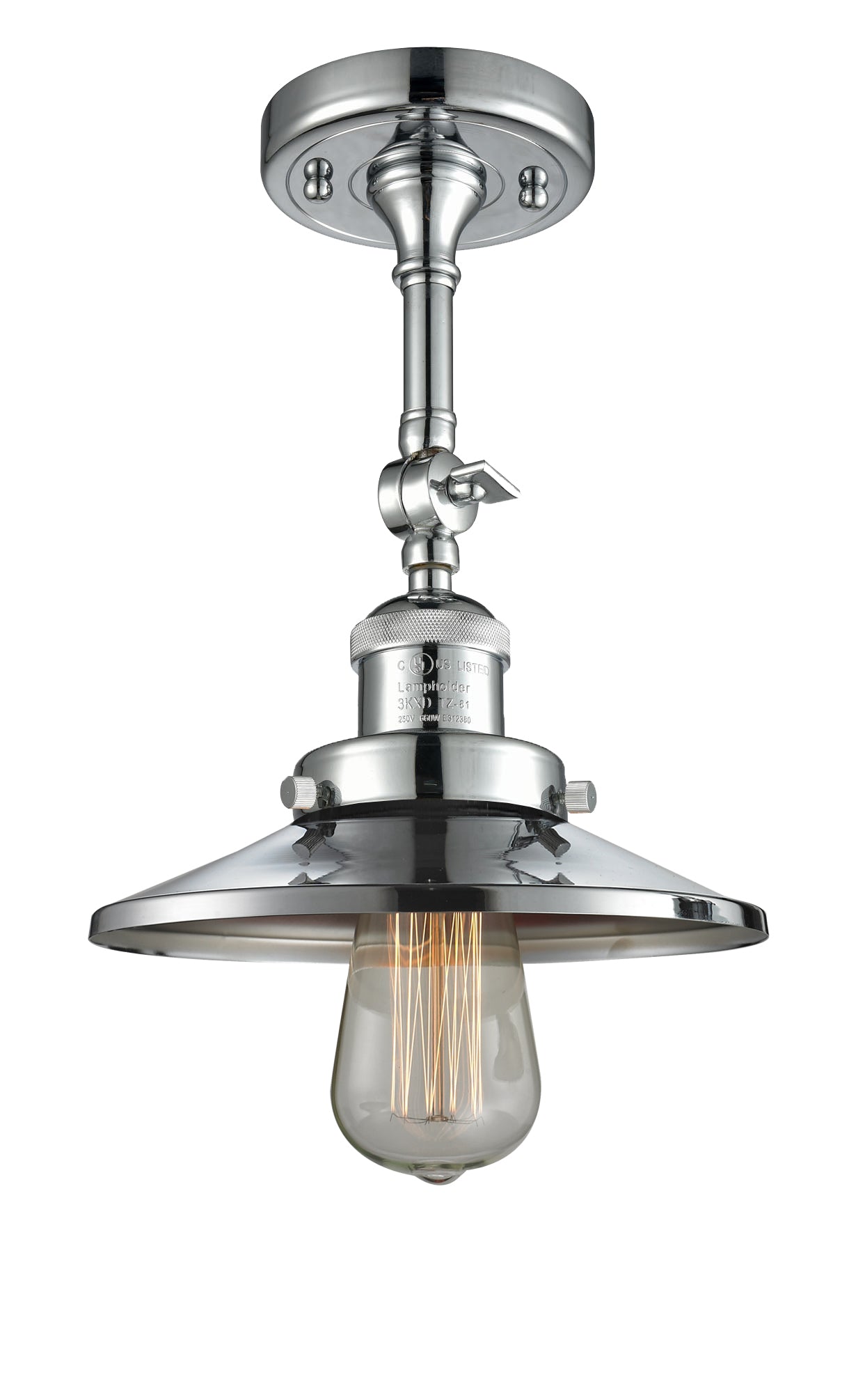 Franklin Semi-Flush Mount Brushed Nickel