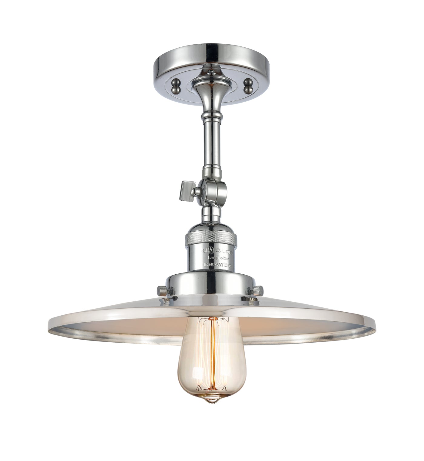 Franklin Semi-Flush Mount Brushed Satin Nickel