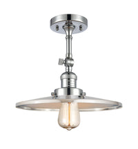 Franklin Semi-Flush Mount Brushed Satin Nickel
