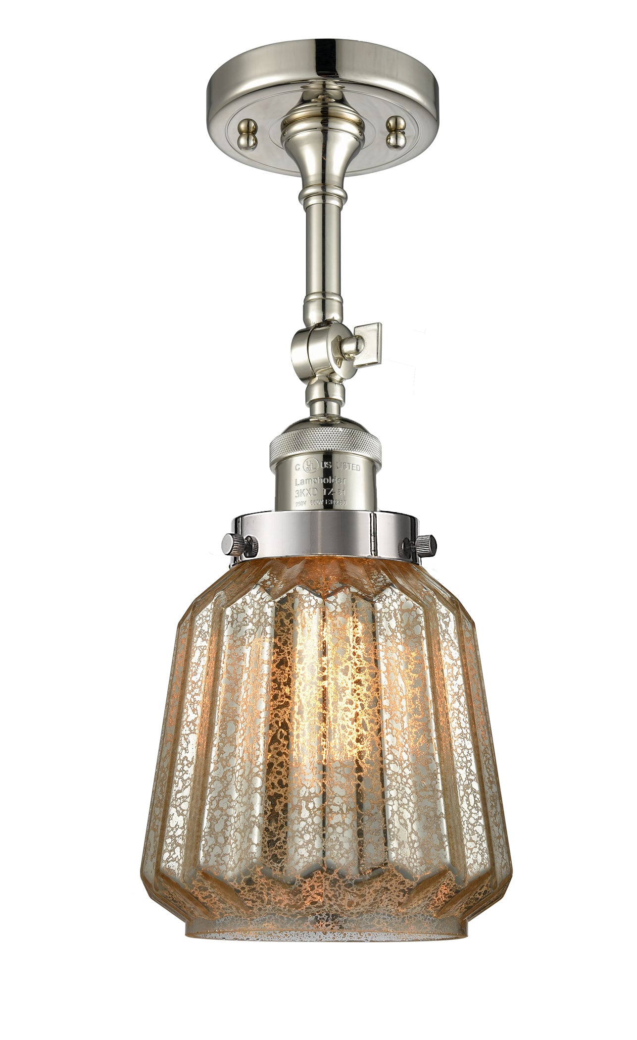 Franklin Restoration Semi-Flush Mount Brass