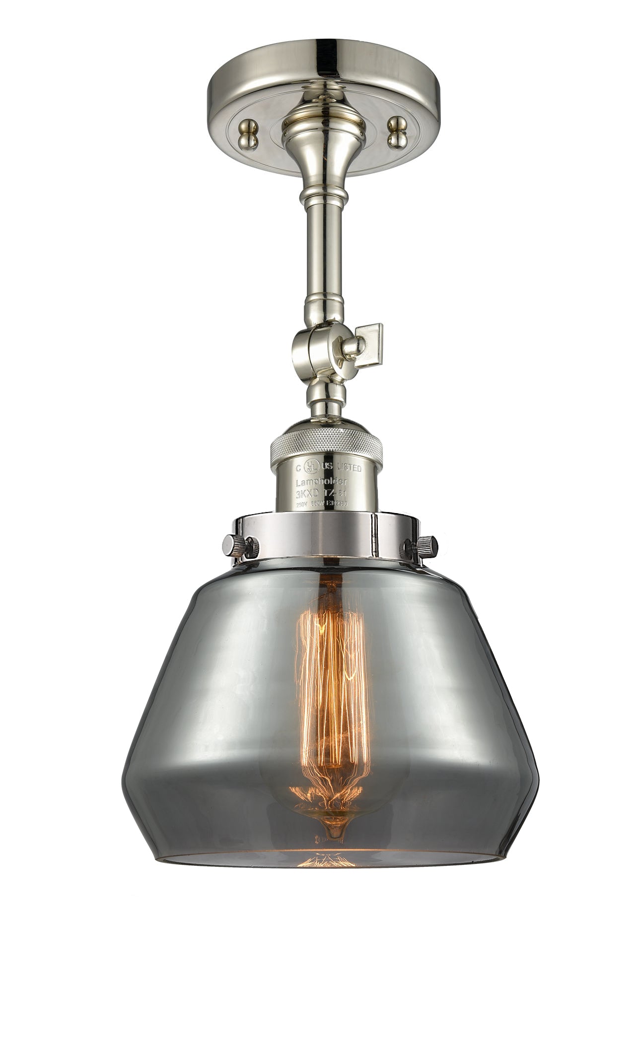 Franklin Semi-Flush Mount Brushed Satin Nickel