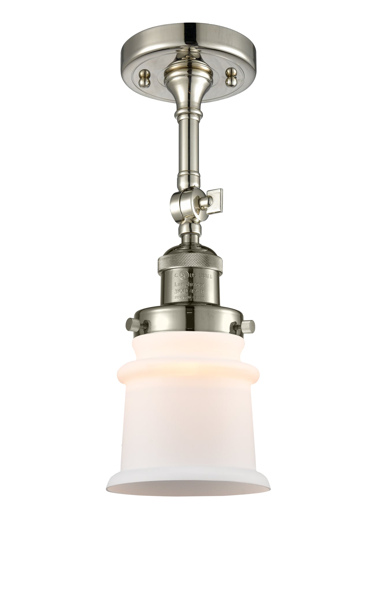 Franklin Semi-Flush Mount Brushed Nickel