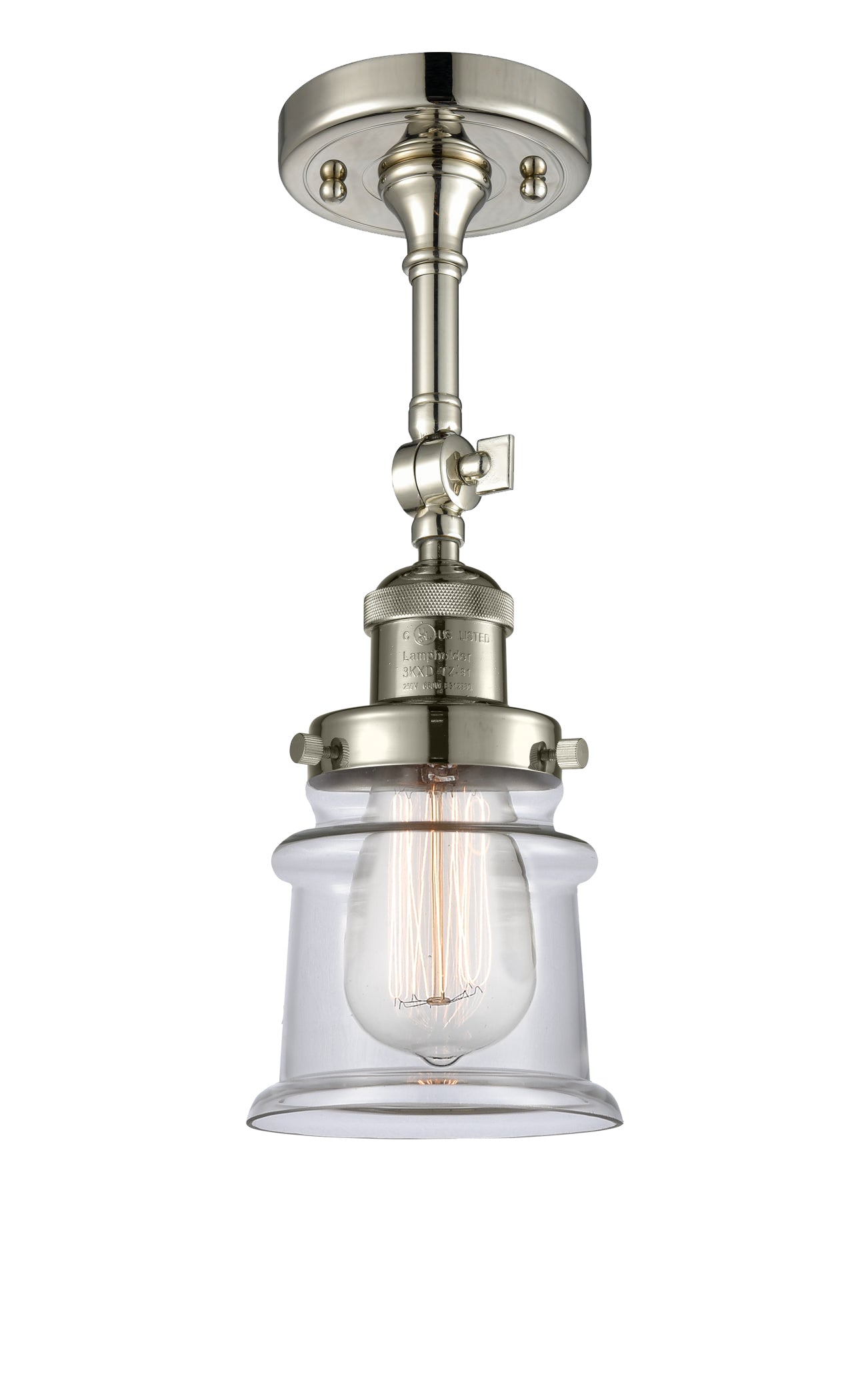 Franklin Semi-Flush Mount Brushed Nickel