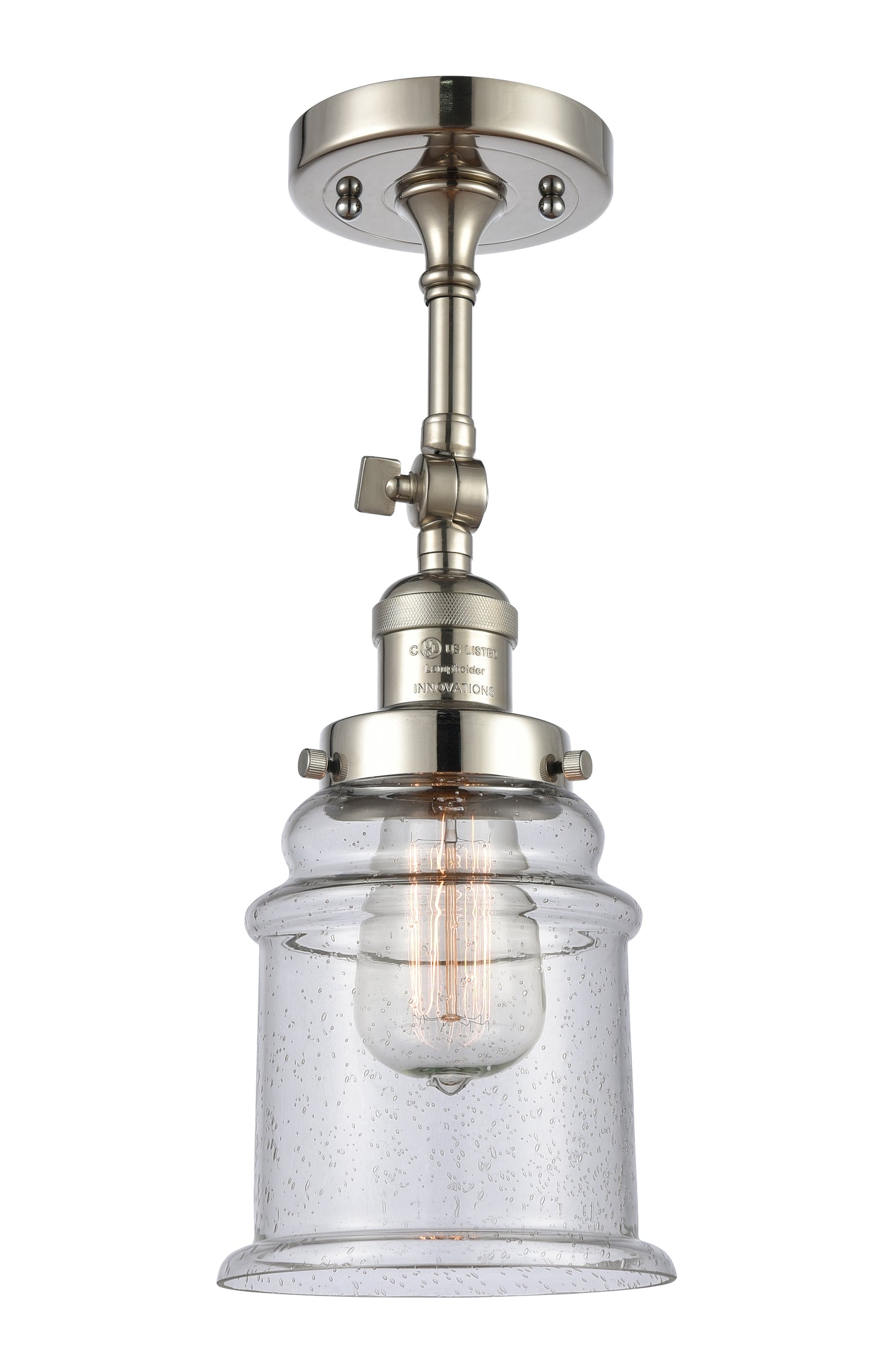 Franklin Semi-Flush Mount Brushed Nickel