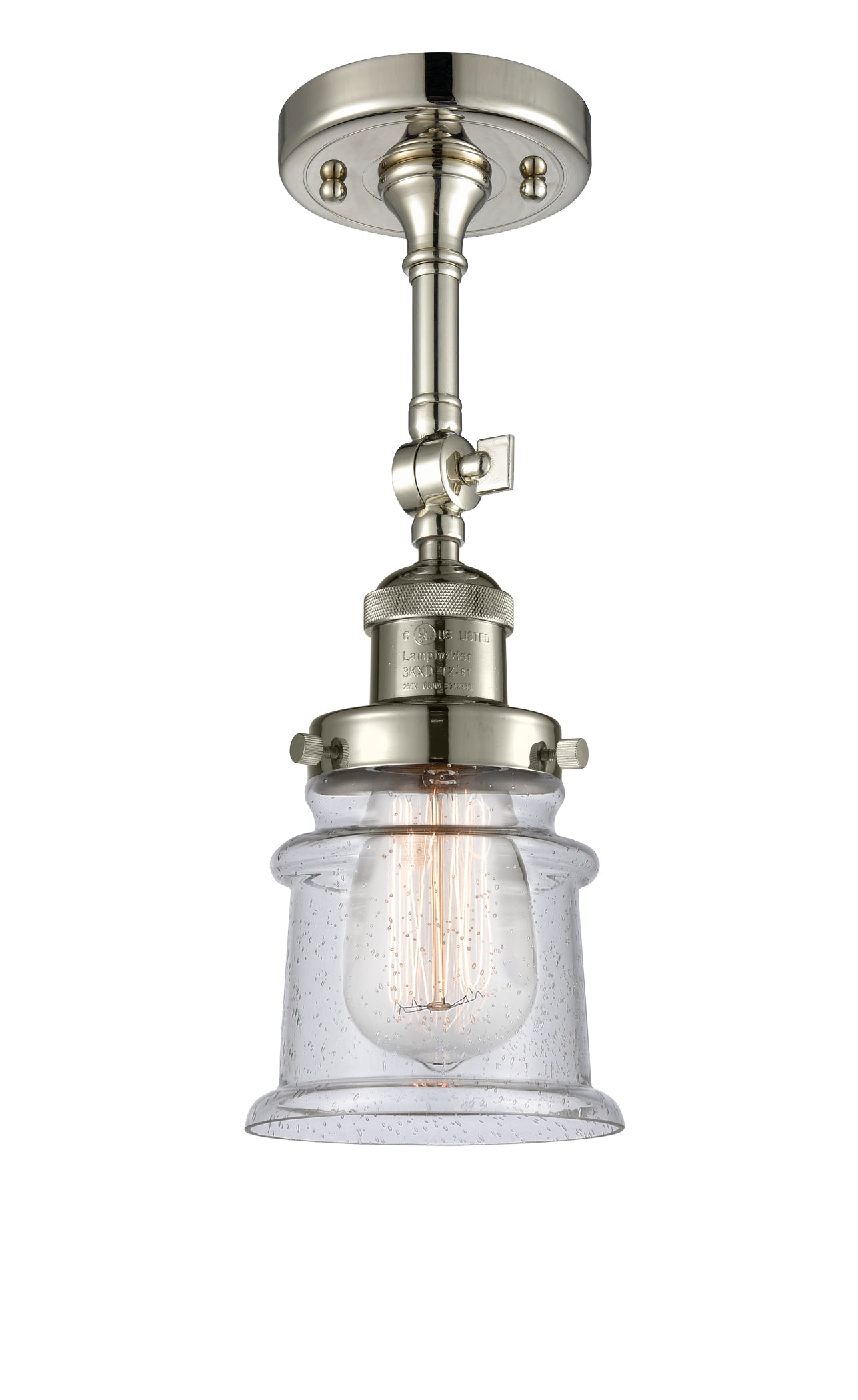 Franklin Semi-Flush Mount Brushed Satin Nickel