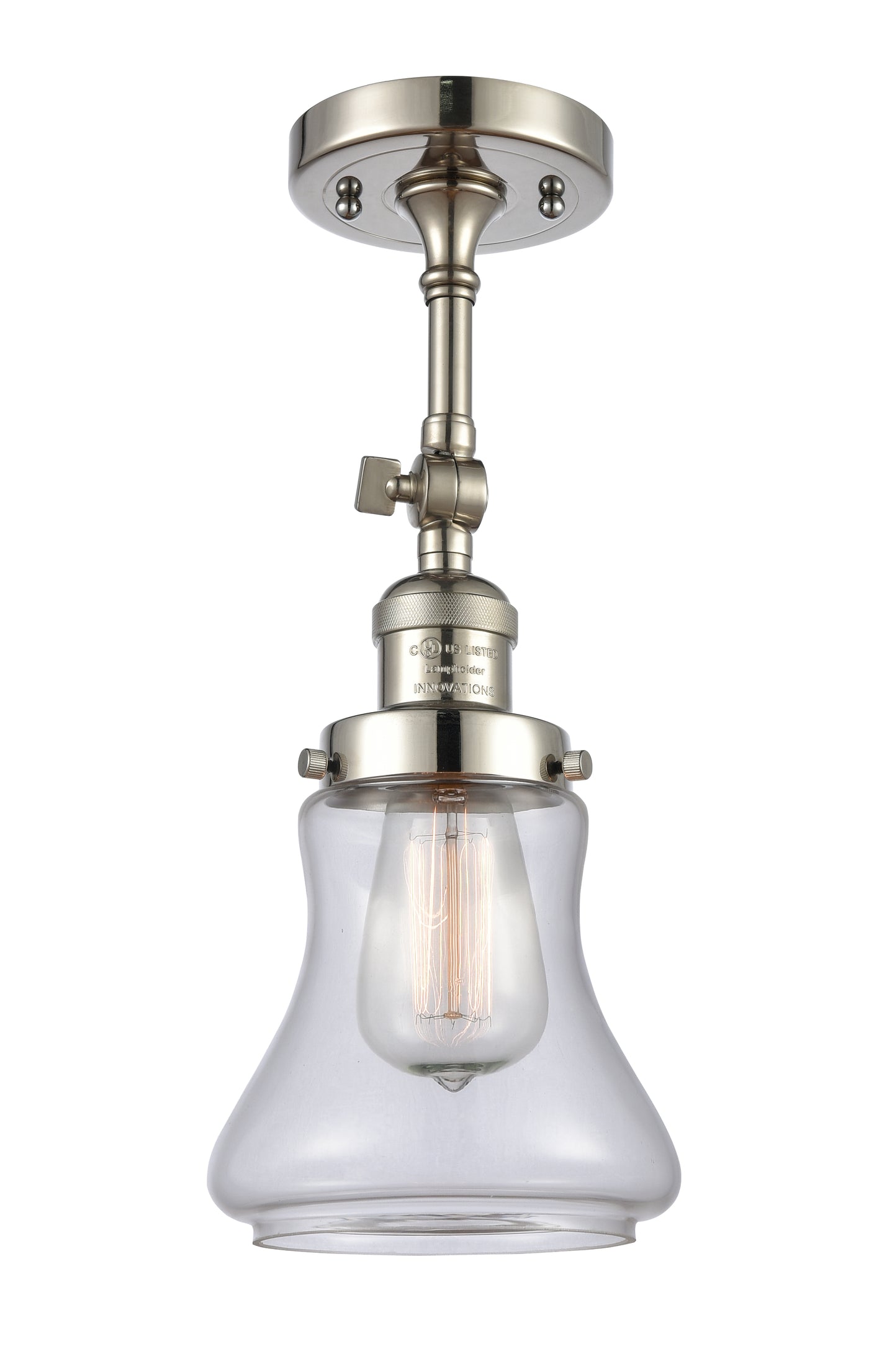 Franklin Semi-Flush Mount Brushed Nickel