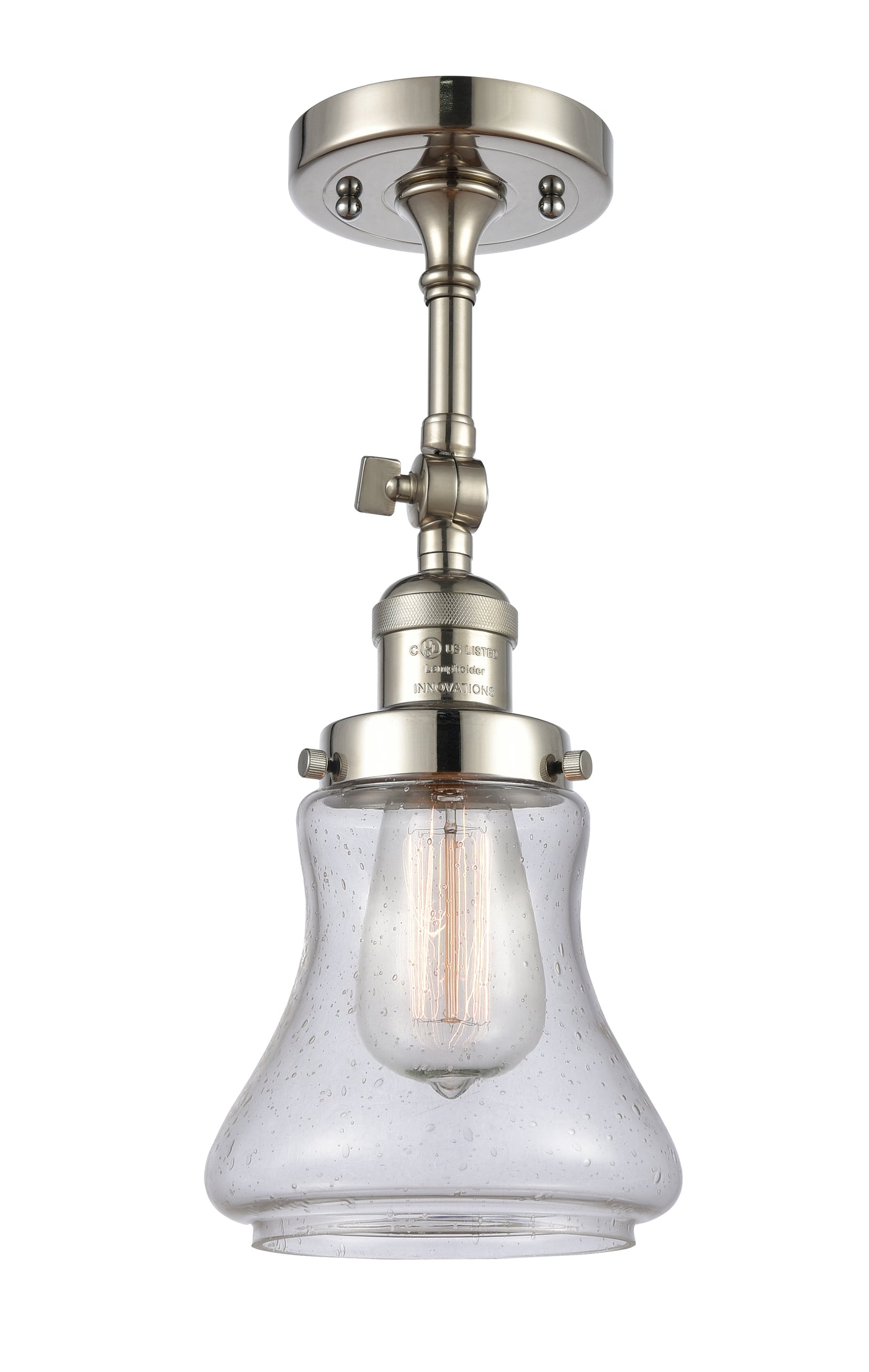 Franklin Semi-Flush Mount Brushed Nickel