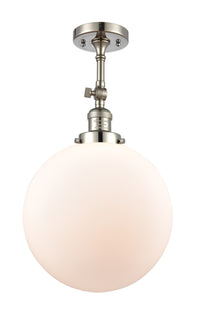 Franklin Semi-Flush Mount Brushed Satin Nickel