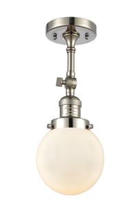 Franklin Semi-Flush Mount Brushed Satin Nickel