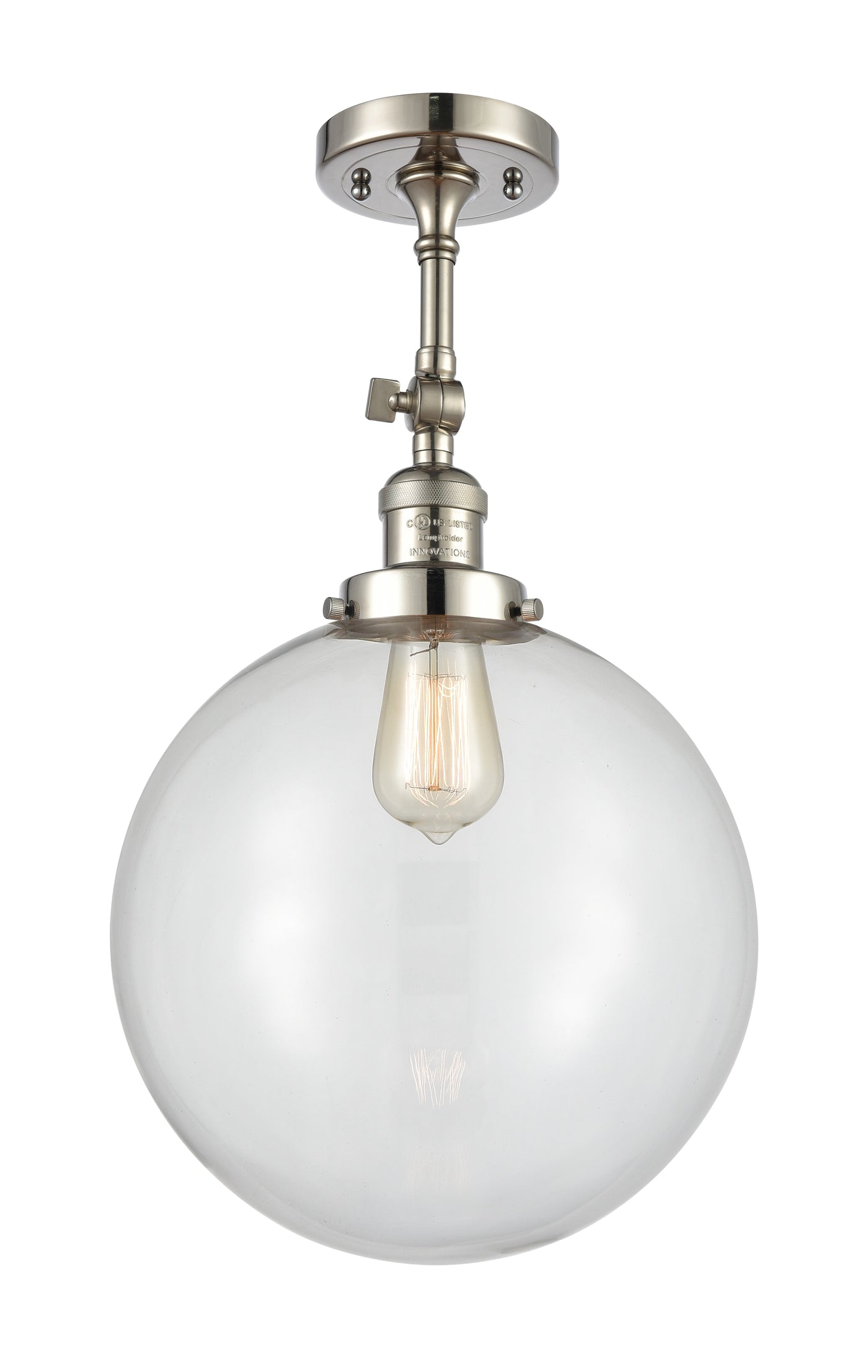 Franklin Semi-Flush Mount Brushed Satin Nickel