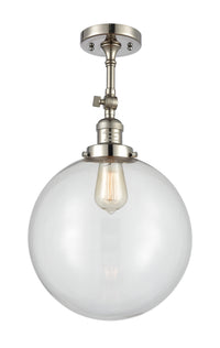 Franklin Semi-Flush Mount Brushed Satin Nickel