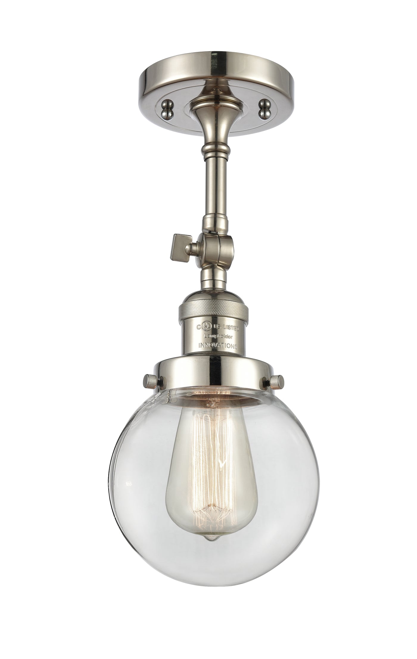 Franklin Semi-Flush Mount Brushed Satin Nickel