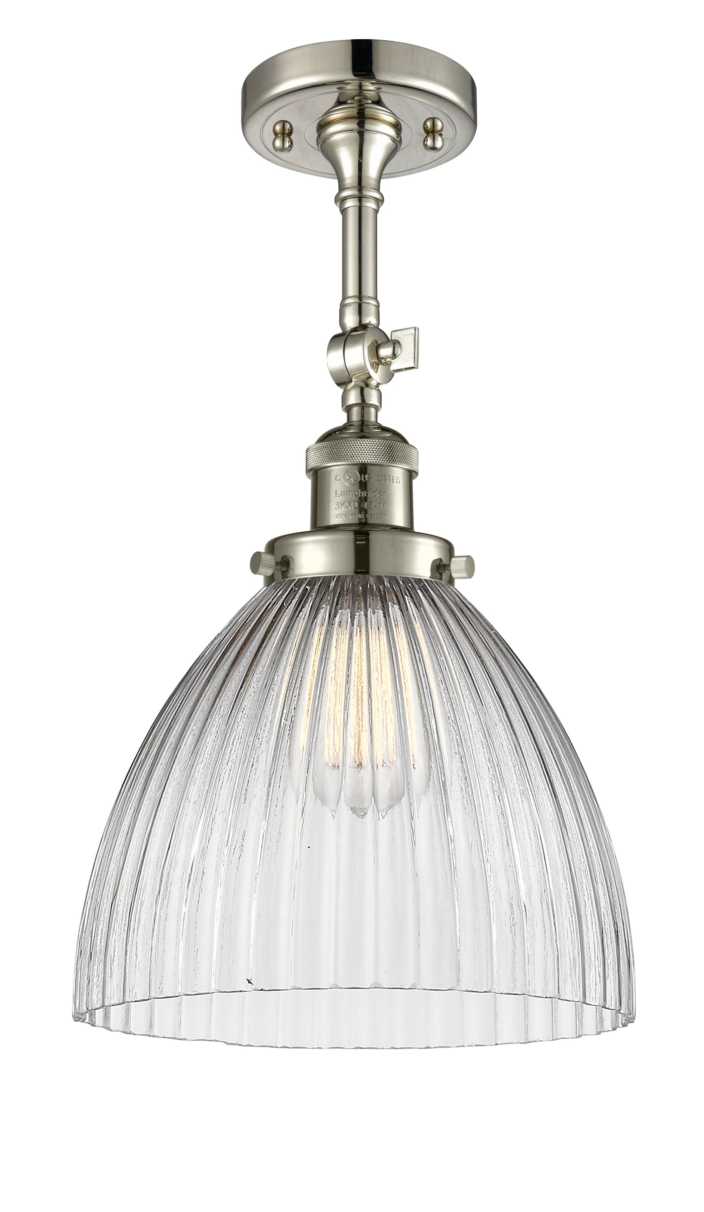 Franklin Semi-Flush Mount Brushed Nickel