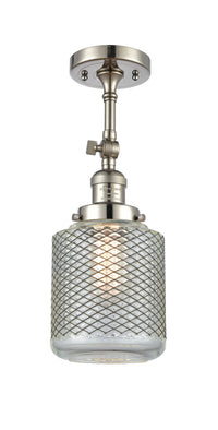 Franklin Semi-Flush Mount Brushed Nickel