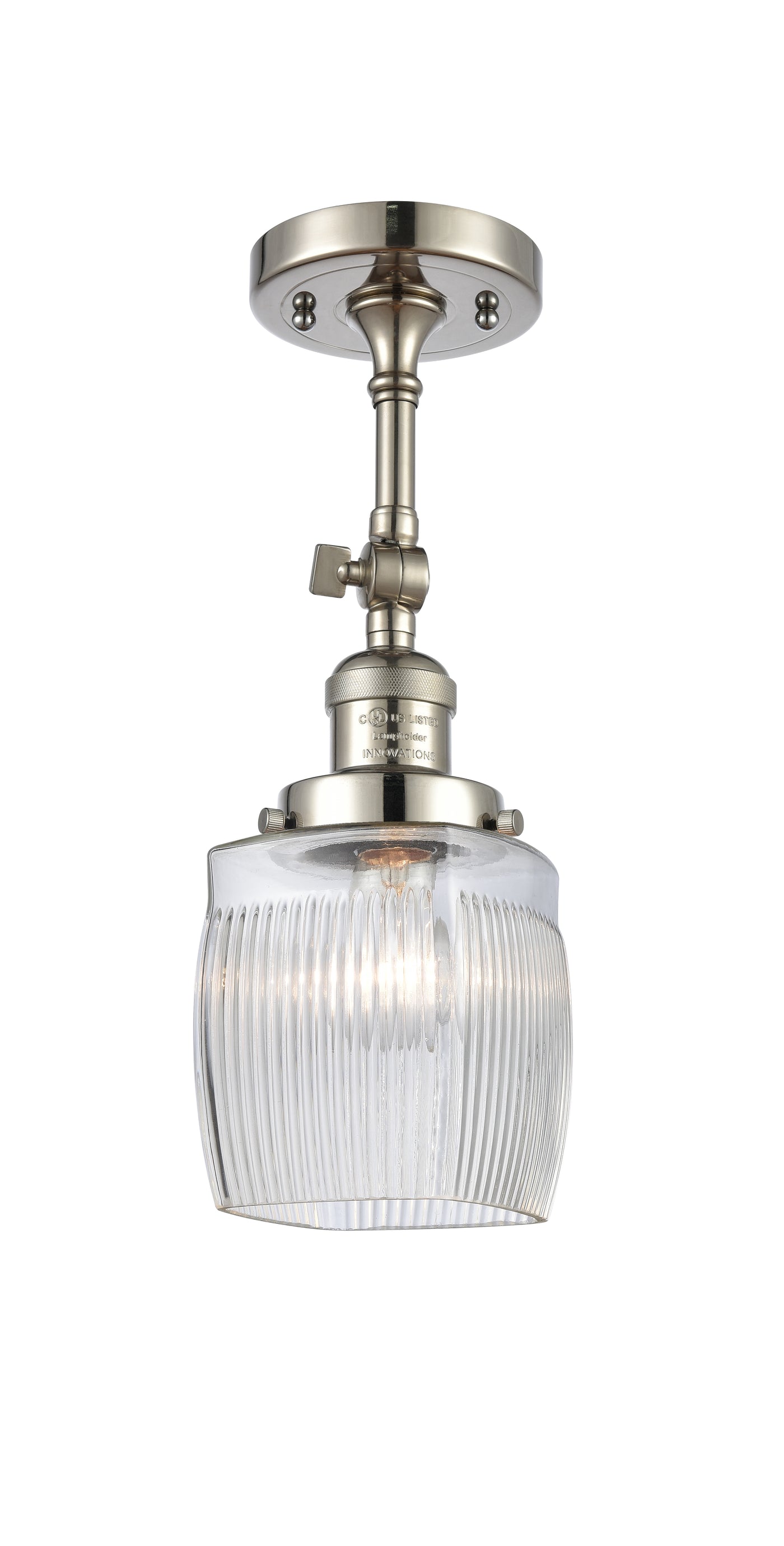 Franklin Semi-Flush Mount Brushed Satin Nickel