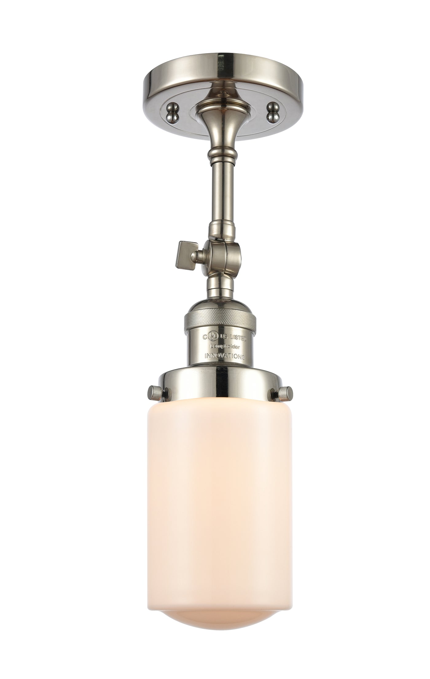 Franklin Semi-Flush Mount Brushed Satin Nickel