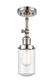 Franklin Semi-Flush Mount Brushed Satin Nickel