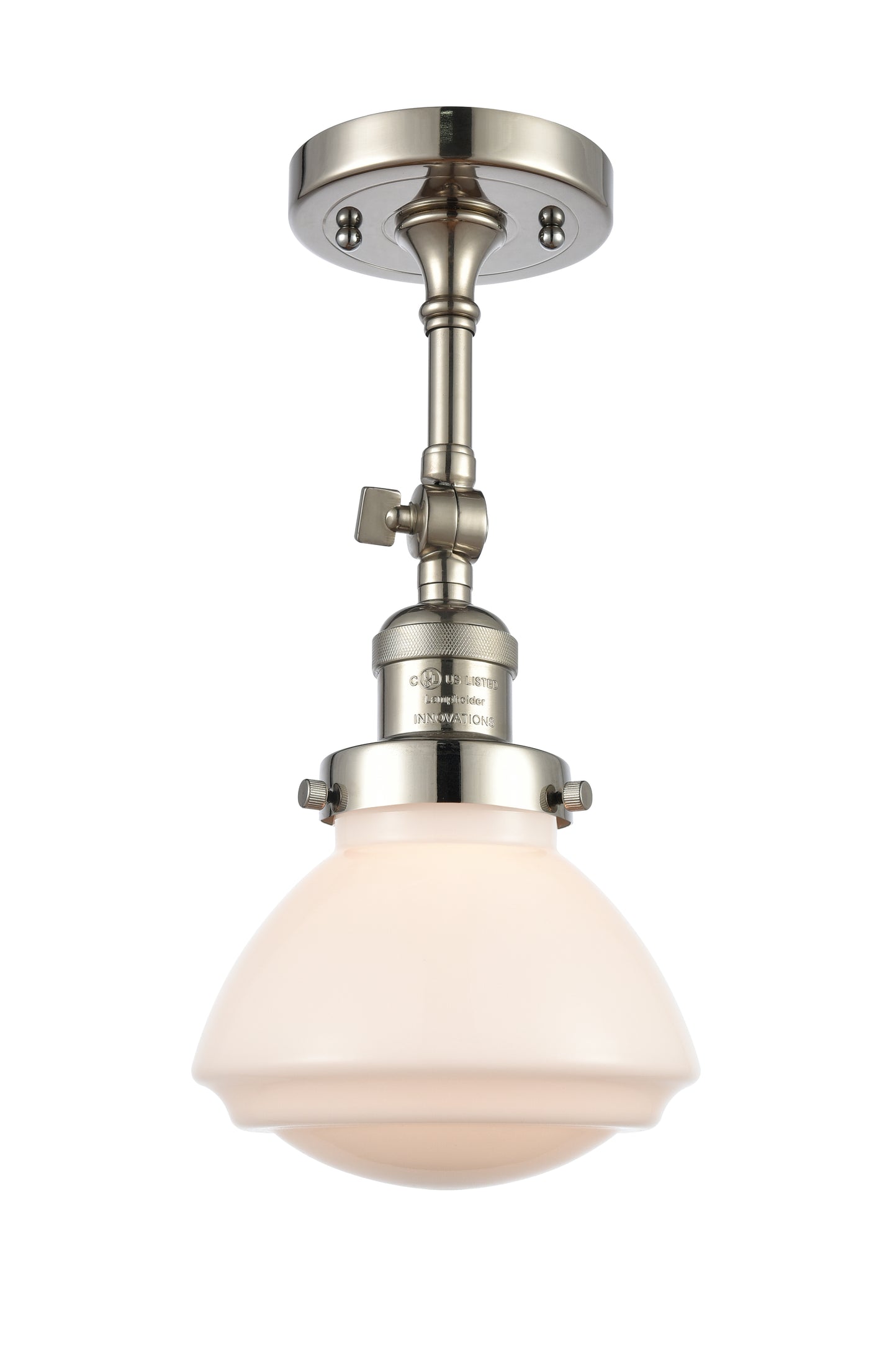 Franklin Semi-Flush Mount Brushed Satin Nickel