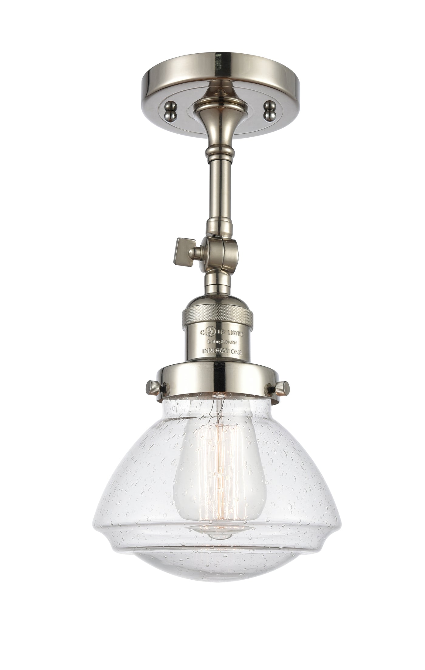 Franklin Semi-Flush Mount Brushed Satin Nickel