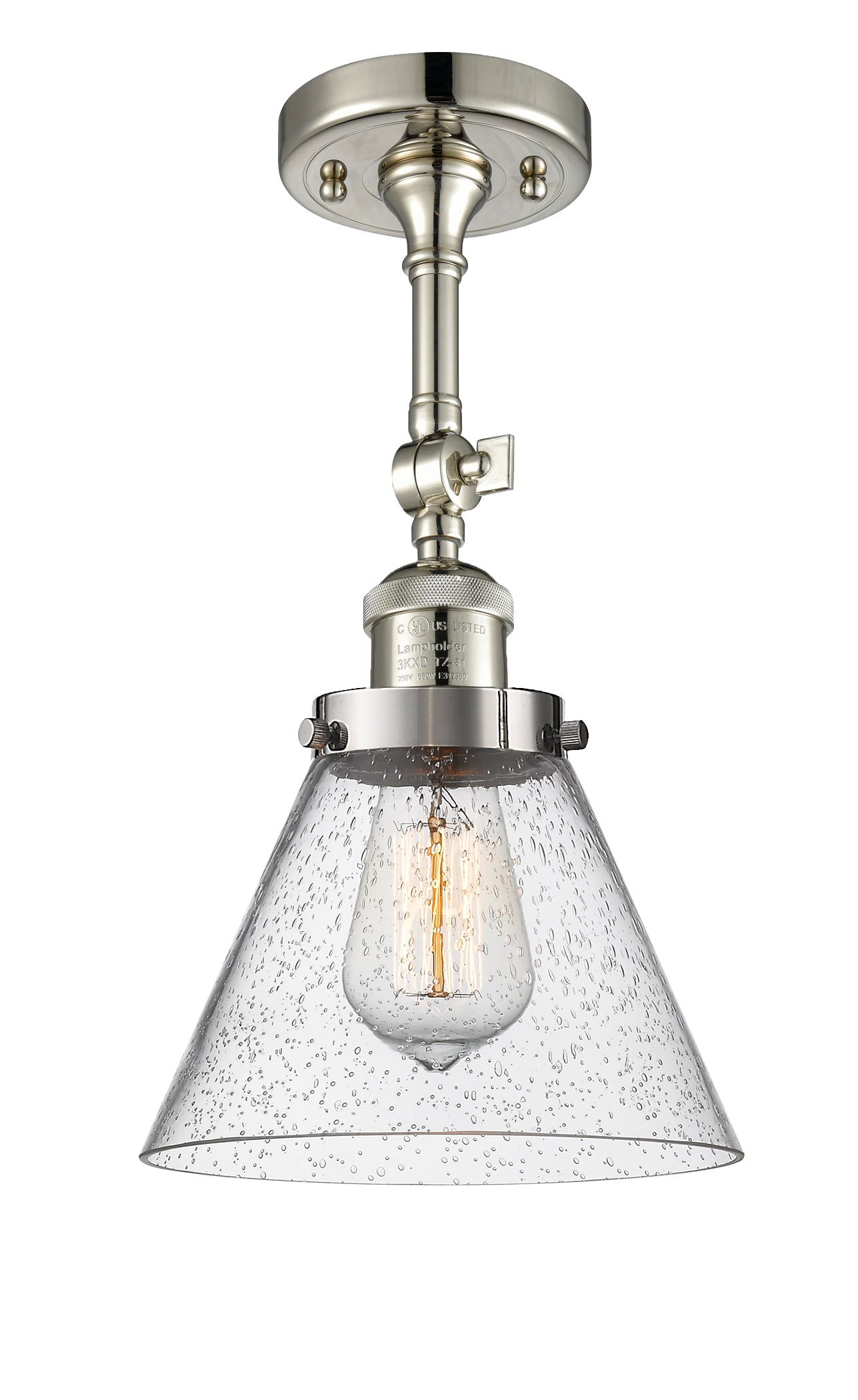Franklin Semi-Flush Mount Brushed Nickel