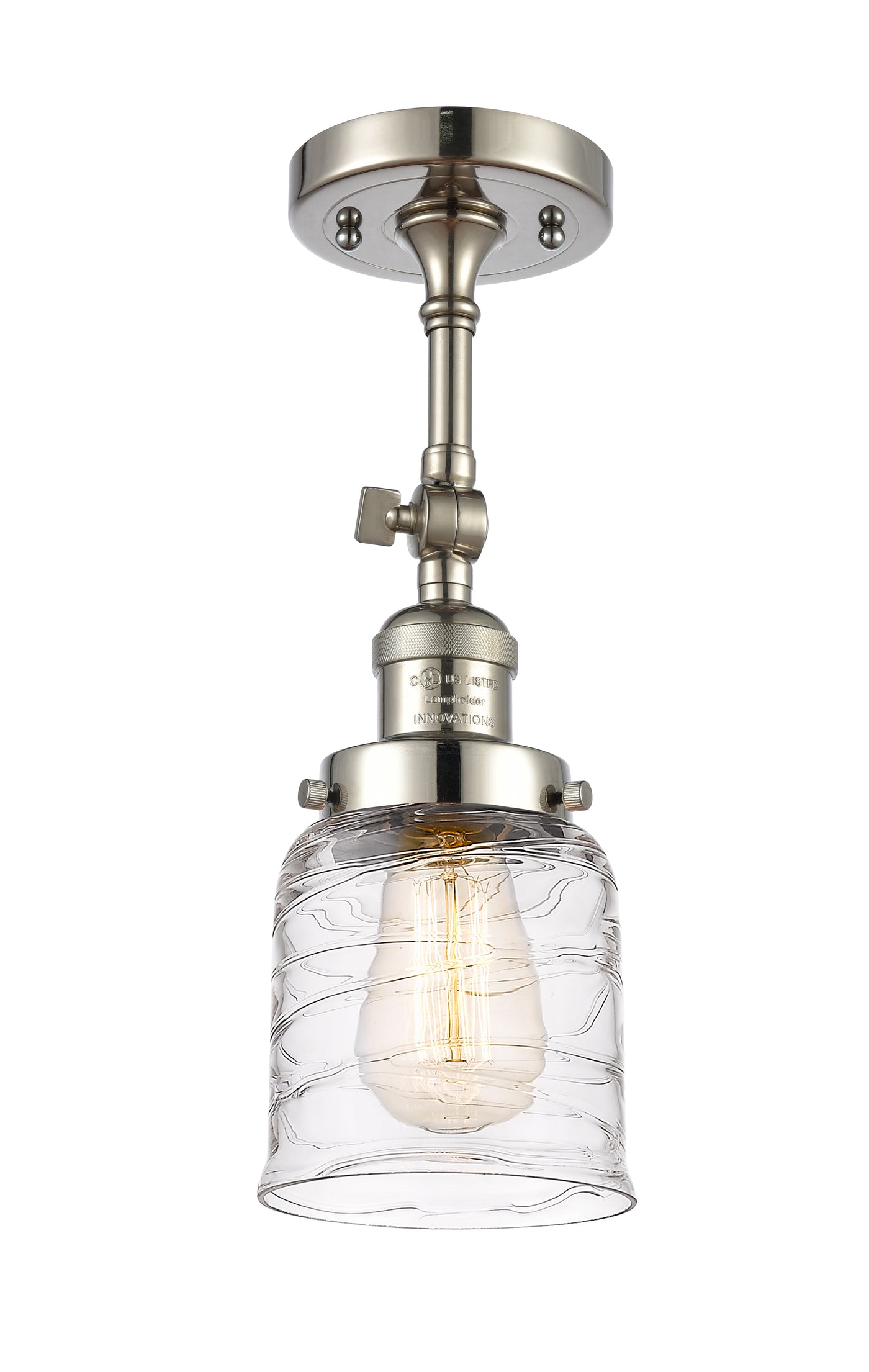 Franklin Semi-Flush Mount Brushed Satin Nickel