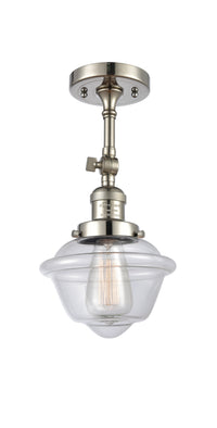 Franklin Semi-Flush Mount Brushed Nickel