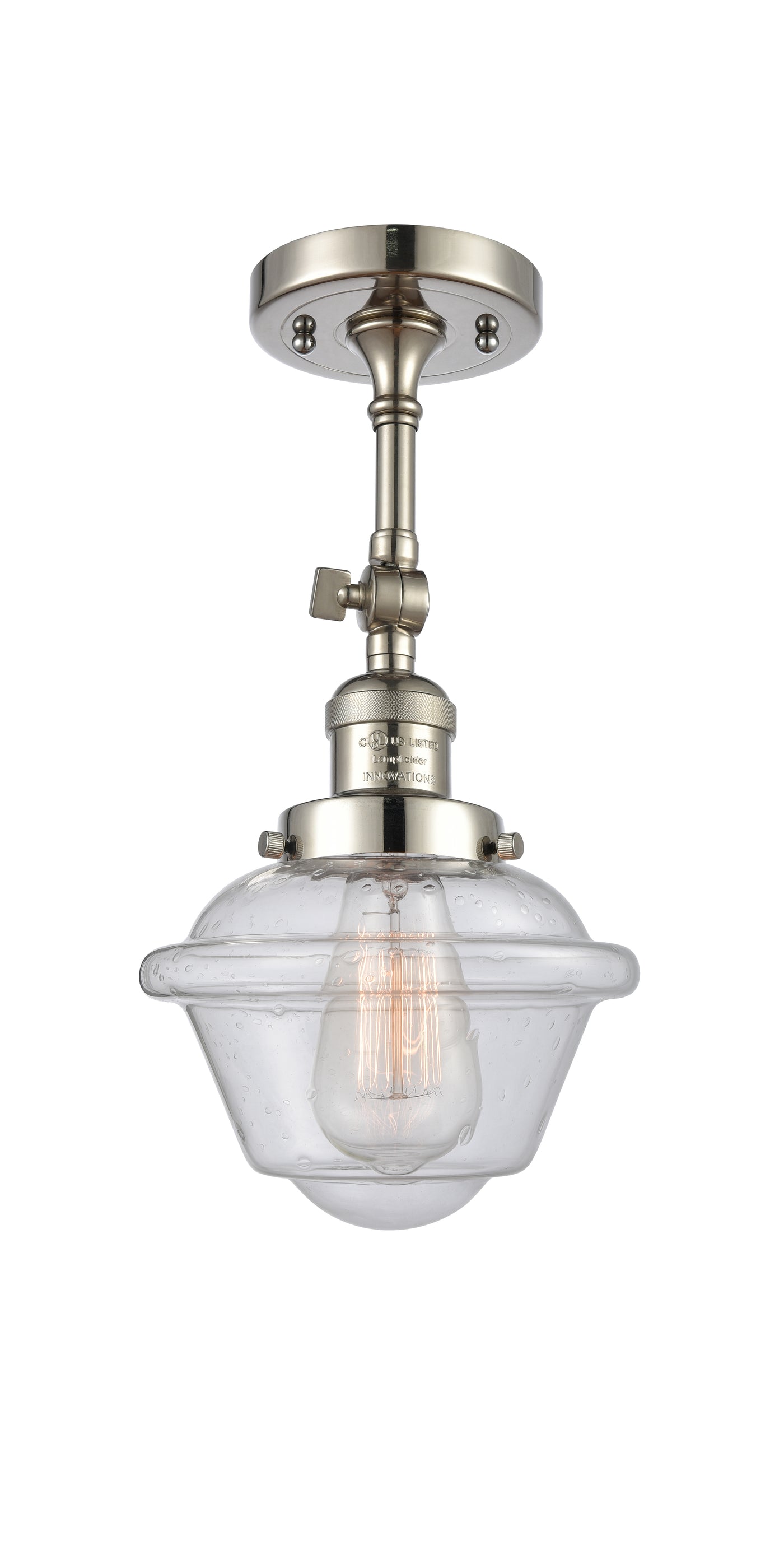 Franklin Semi-Flush Mount Brushed Nickel