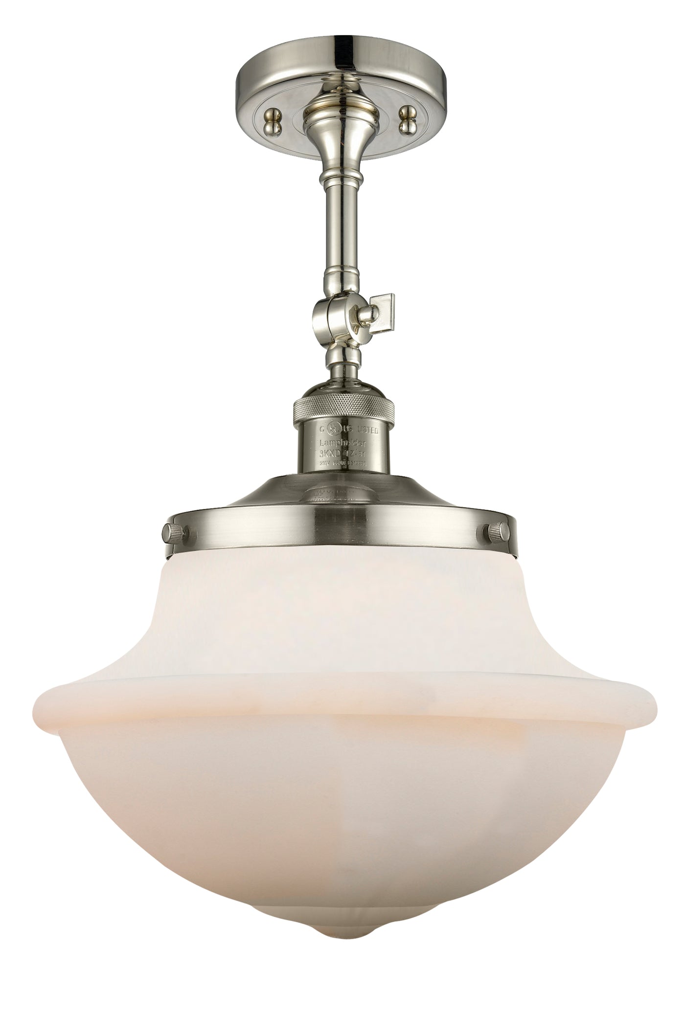 Franklin Semi-Flush Mount Brushed Nickel