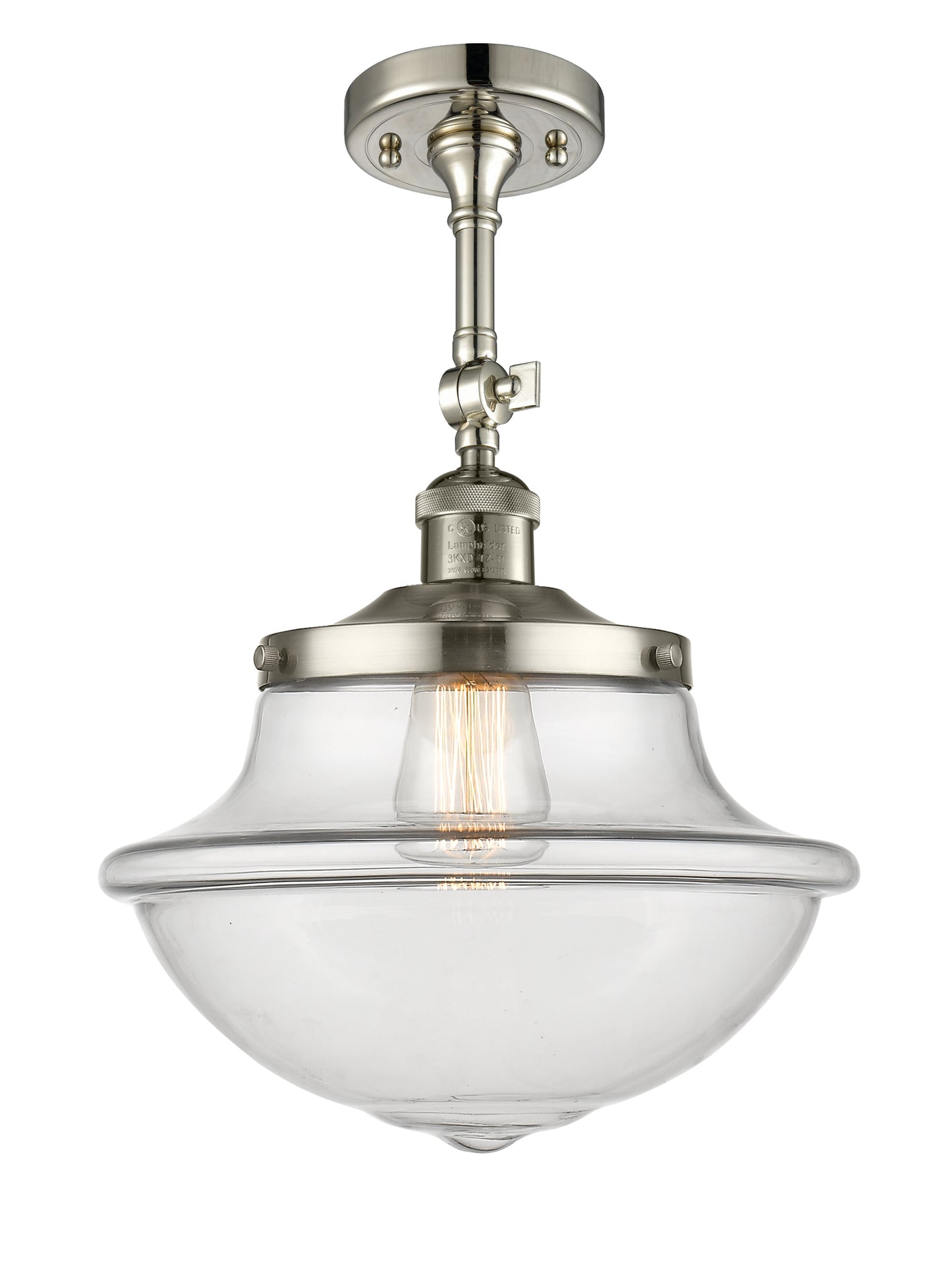 Franklin Semi-Flush Mount Brushed Nickel