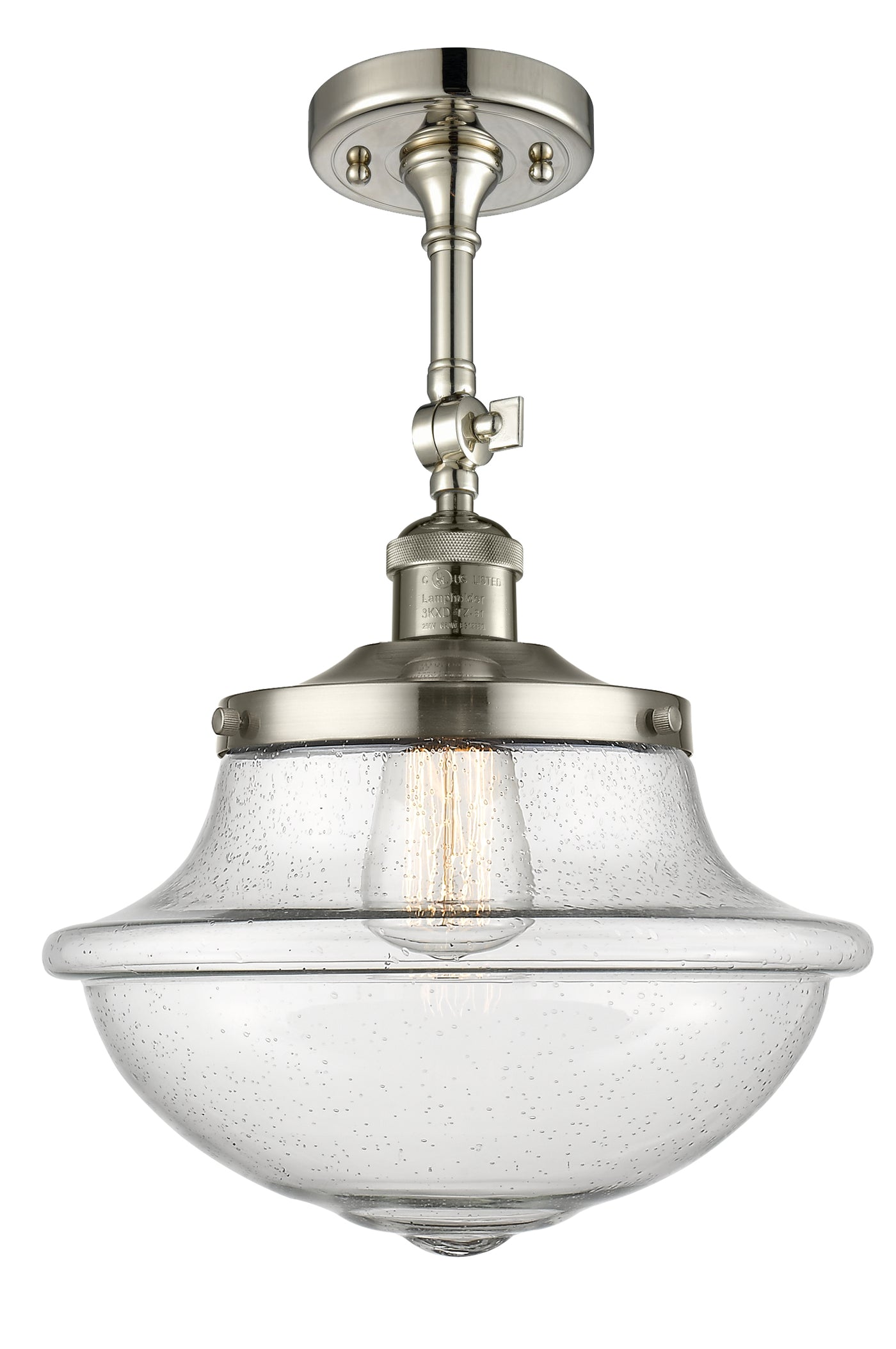 Franklin Semi-Flush Mount Brushed Nickel