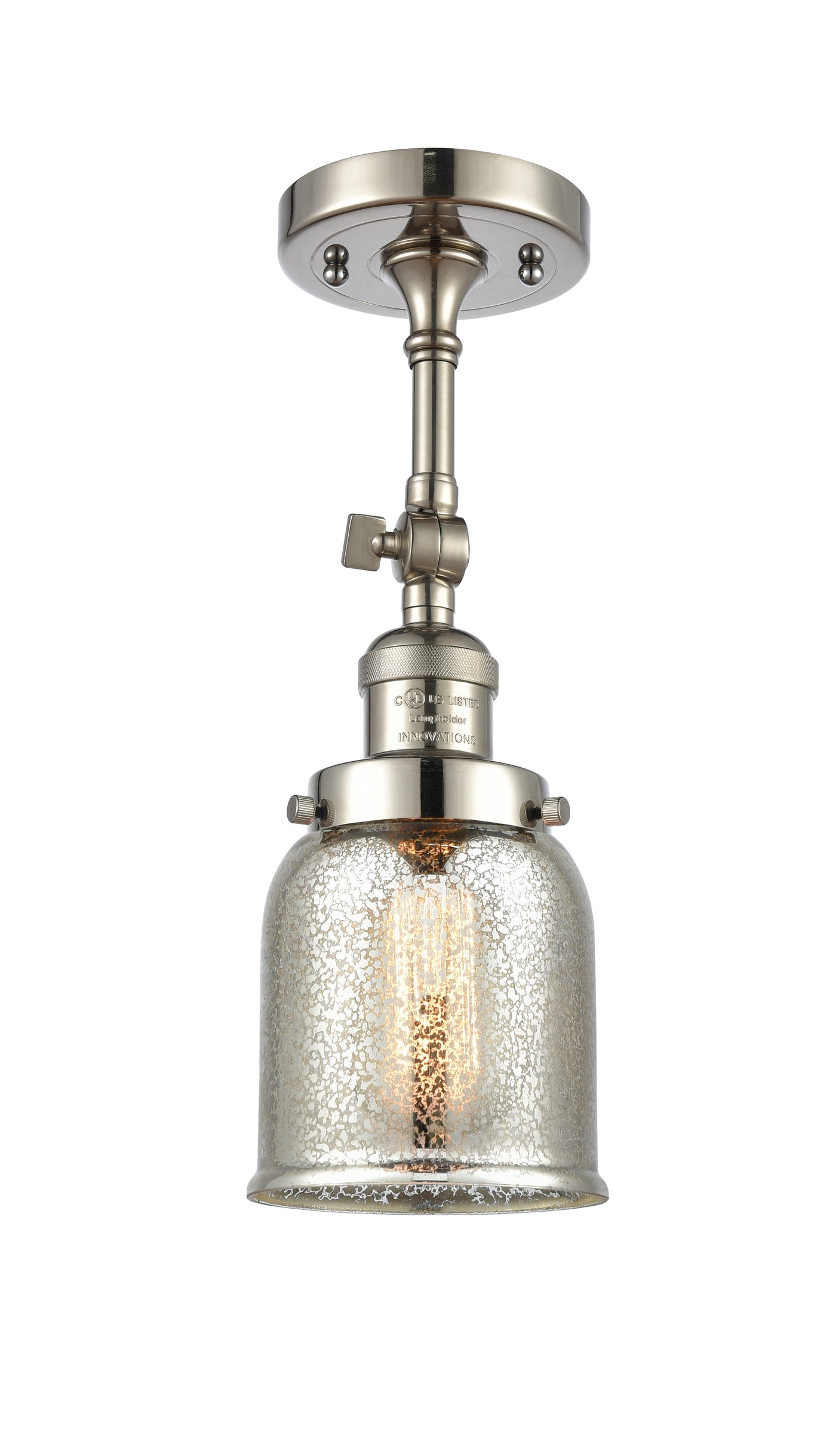 Franklin Semi-Flush Mount Satin Nickel