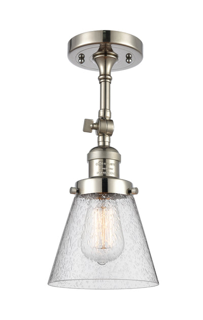Franklin Semi-Flush Mount Seedy Glass Satin