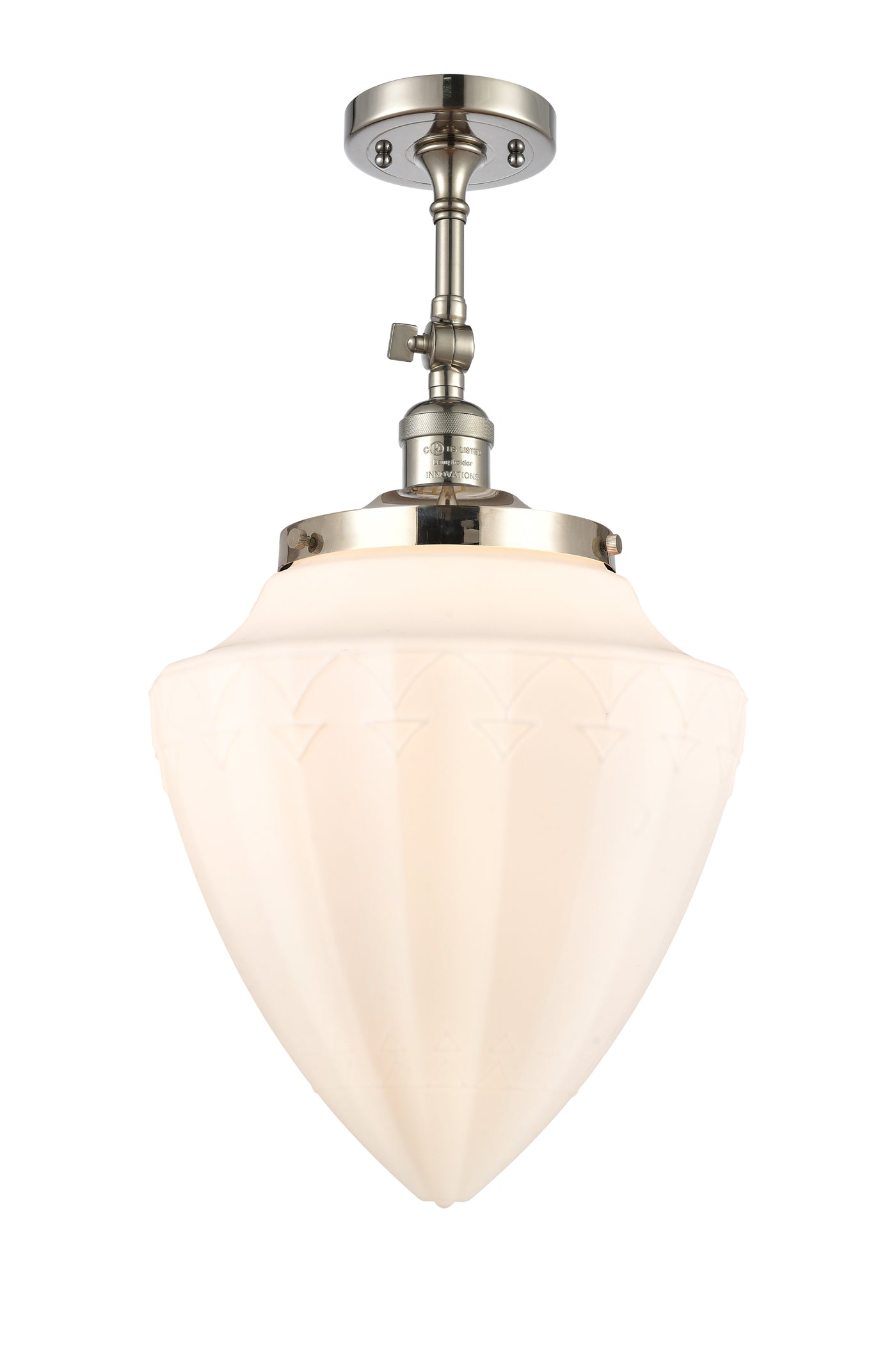 Franklin Semi-Flush Mount Brushed Nickel