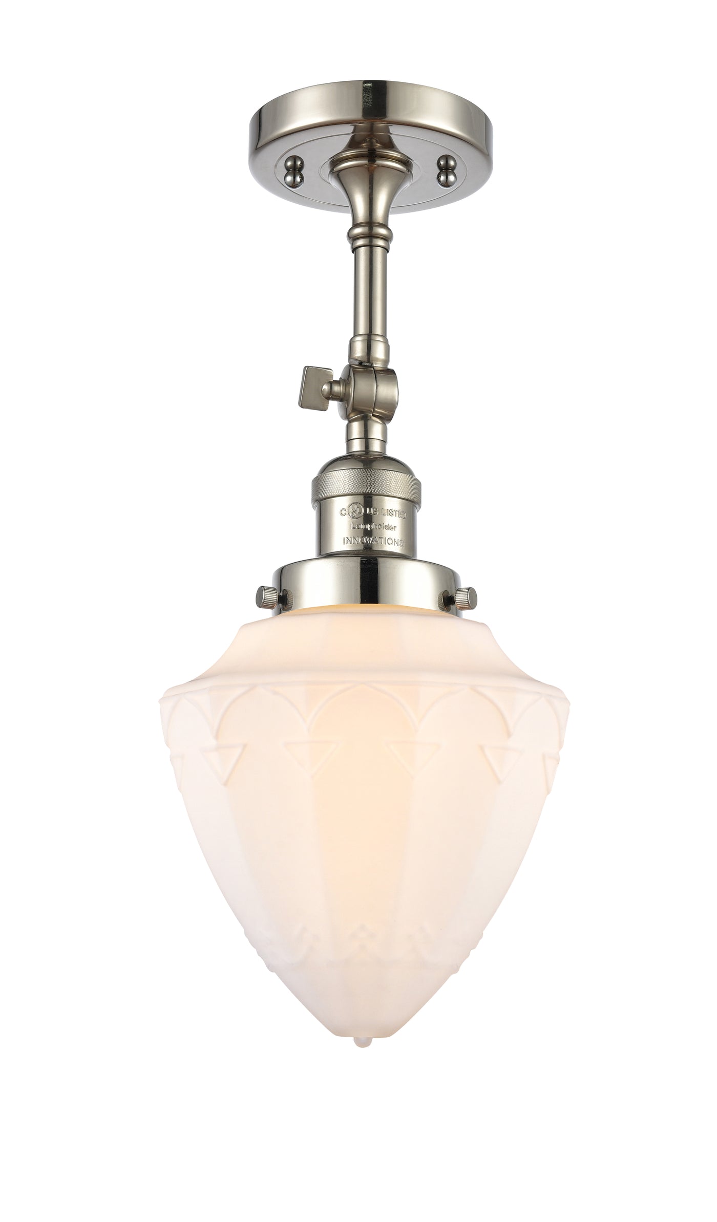 Franklin Semi-Flush Mount Brushed Satin Nickel