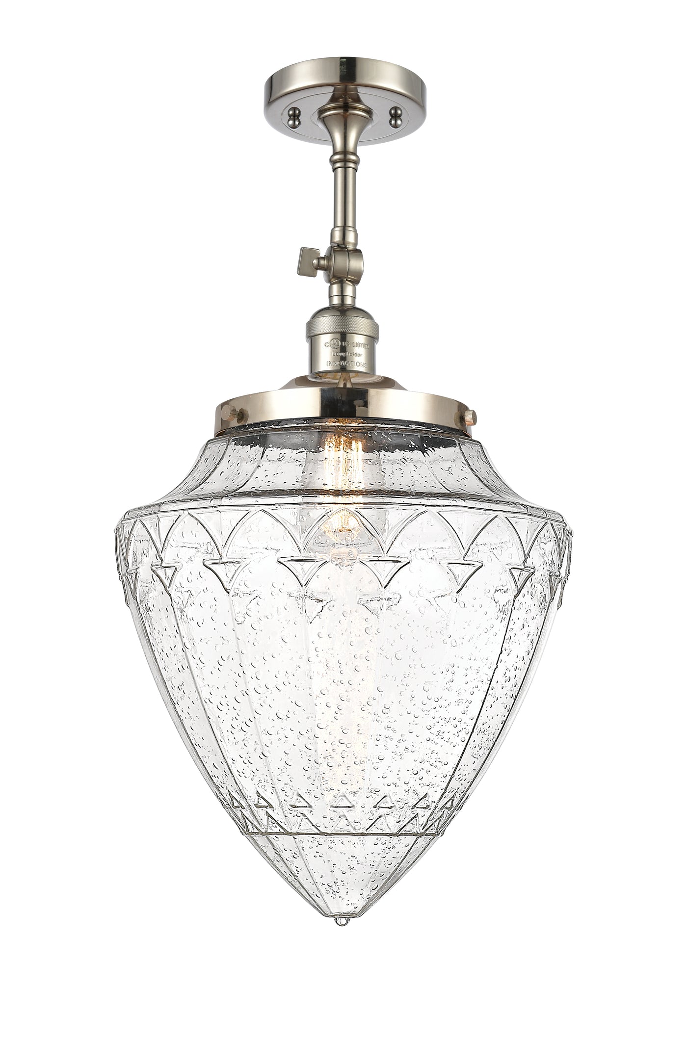 Franklin Semi-Flush Mount Brushed Nickel