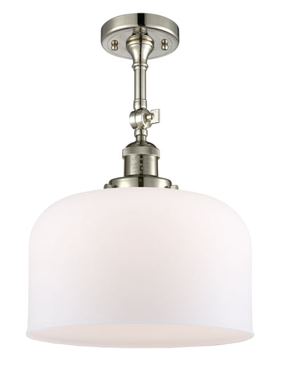 Bell 12-Inch 1-Light Semi-Flush Mount with LED Bulb 16.5-Inch High