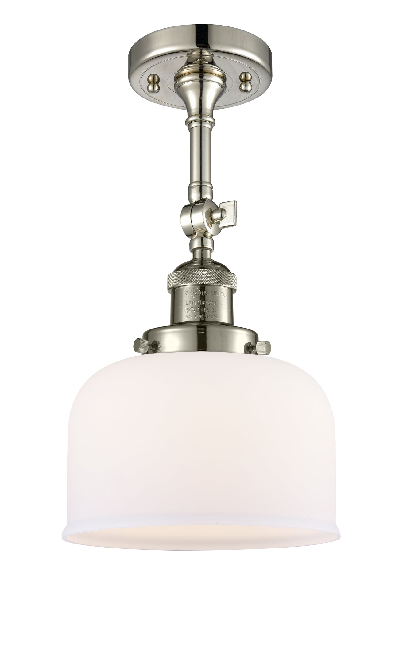 Franklin Semi-Flush Mount Brushed Satin Nickel