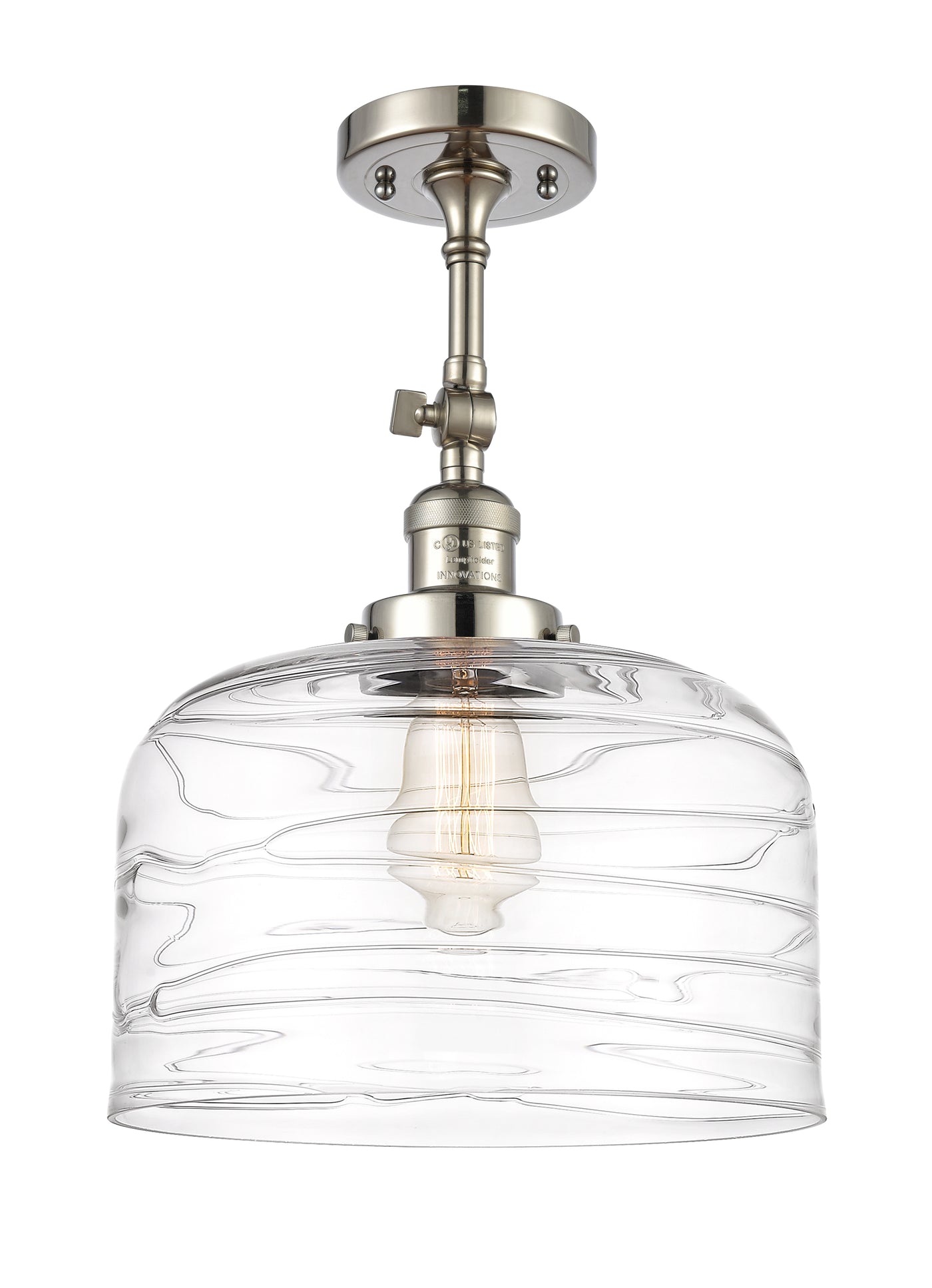 Franklin Semi-Flush Mount Brushed Nickel