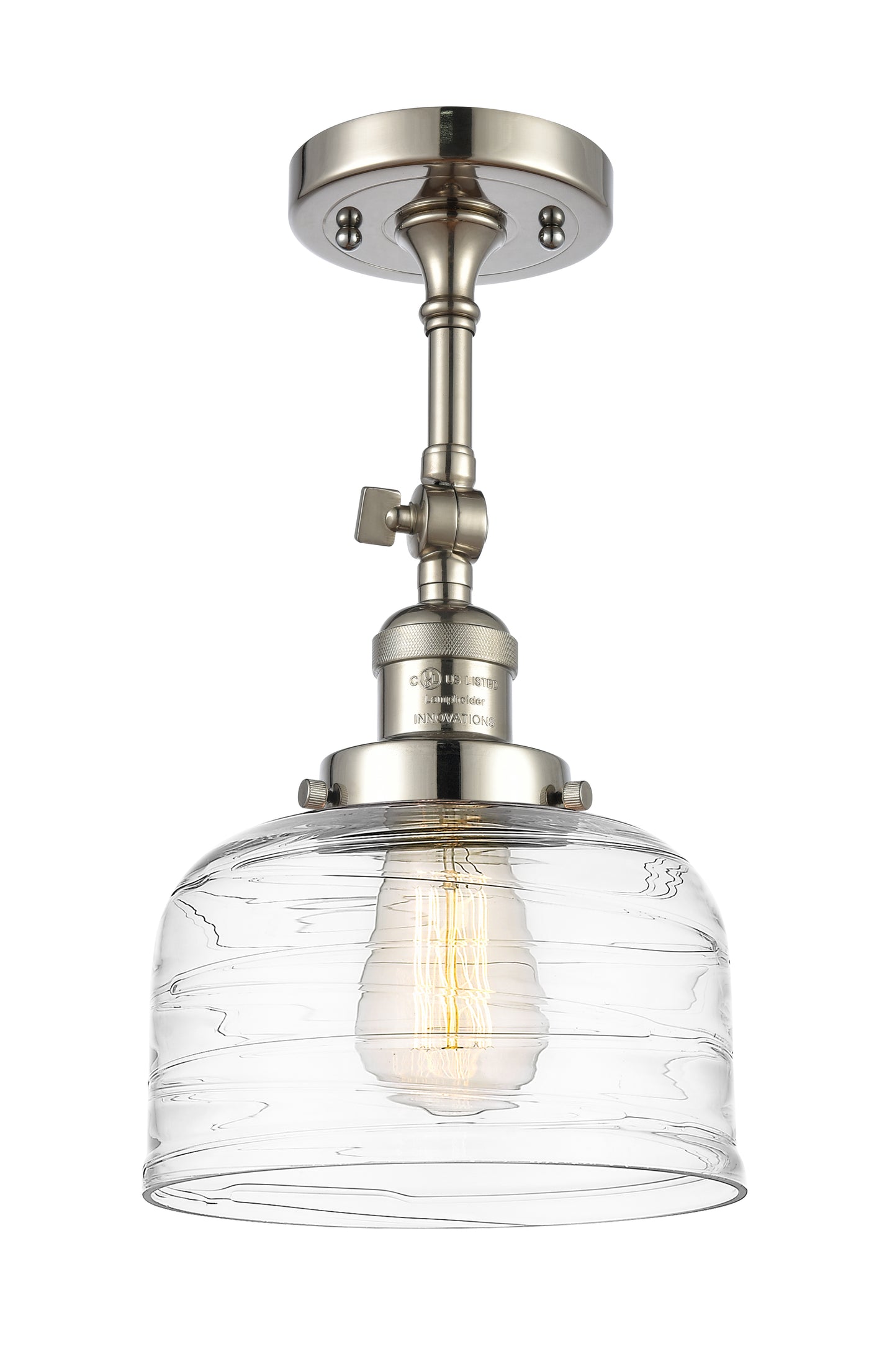 Franklin Semi-Flush Mount Brushed Satin Nickel
