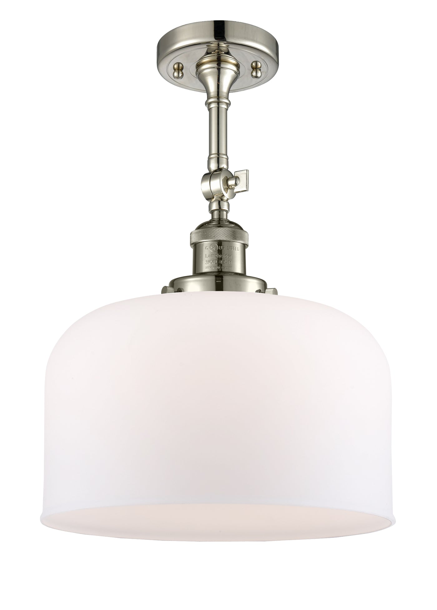 Franklin Semi-Flush Mount Brushed Nickel